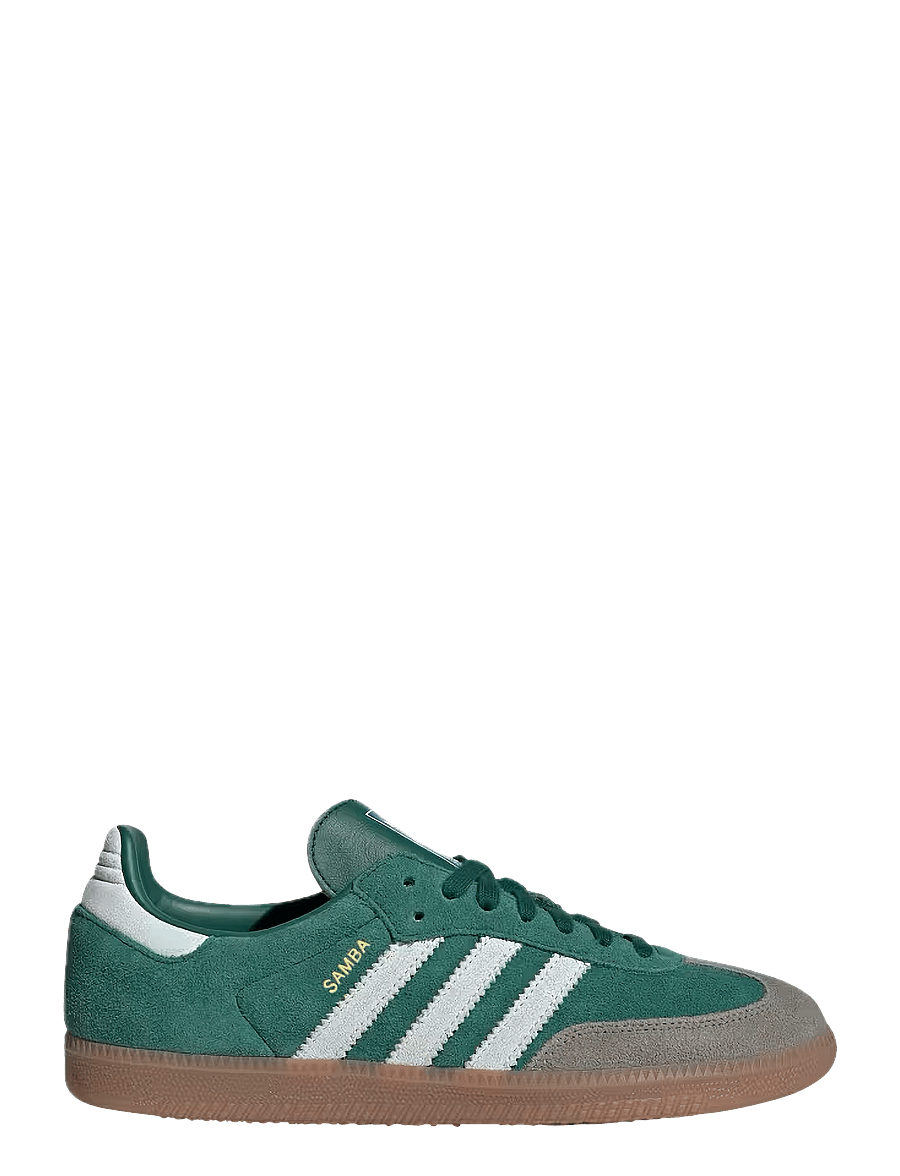 adidas Originals - SAMBA OG - lágir strigaskór - cgreen/ftwwht/gum4 - 1