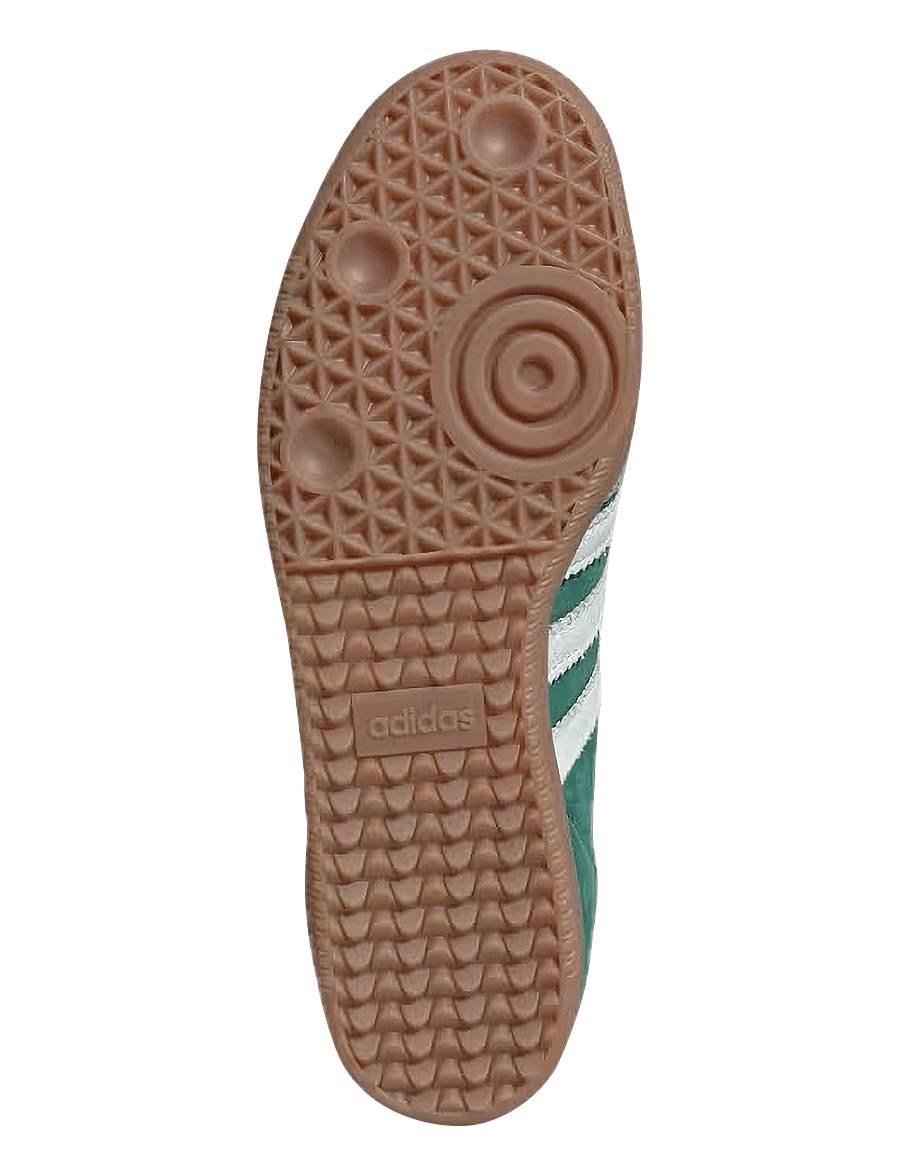 adidas Originals - SAMBA OG - lágir strigaskór - cgreen/ftwwht/gum4 - 5