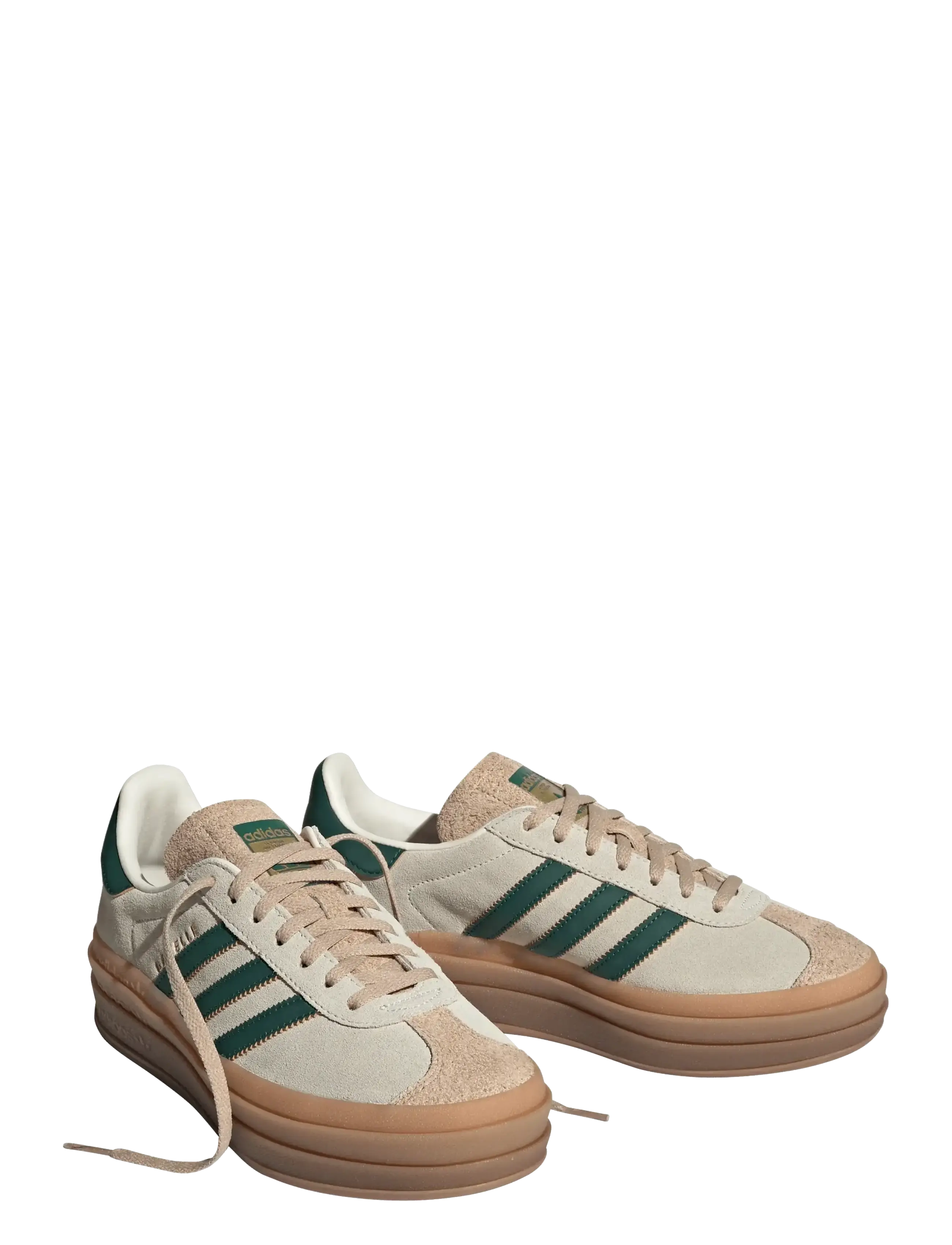 adidas Originals GAZELLE BOLD W - adidas - CWHITE/CGREEN/MAGBEI / beige