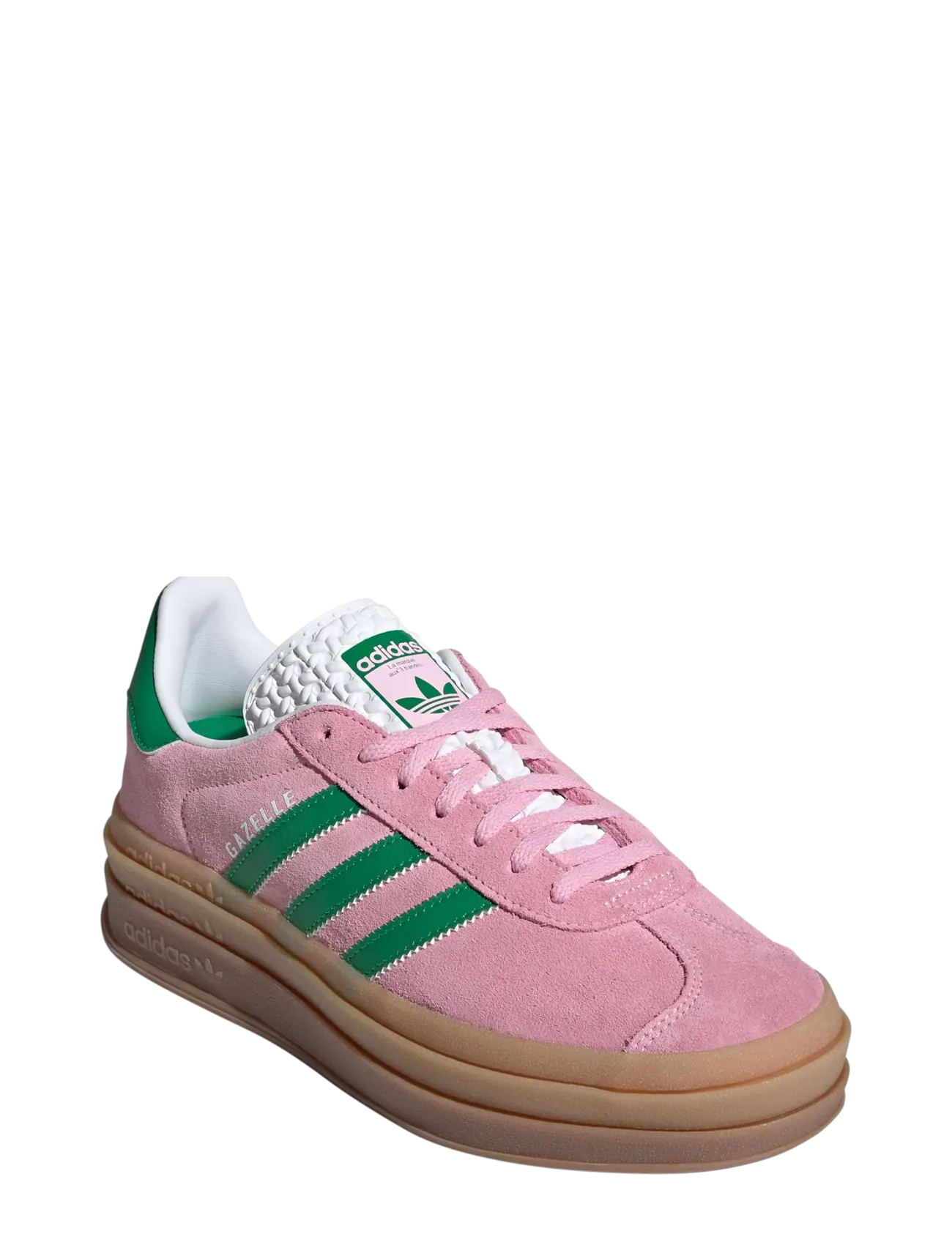 adidas Originals GAZELLE BOLD W - adidas - TRUPNK/GREEN/FTWWHT / pink/rose