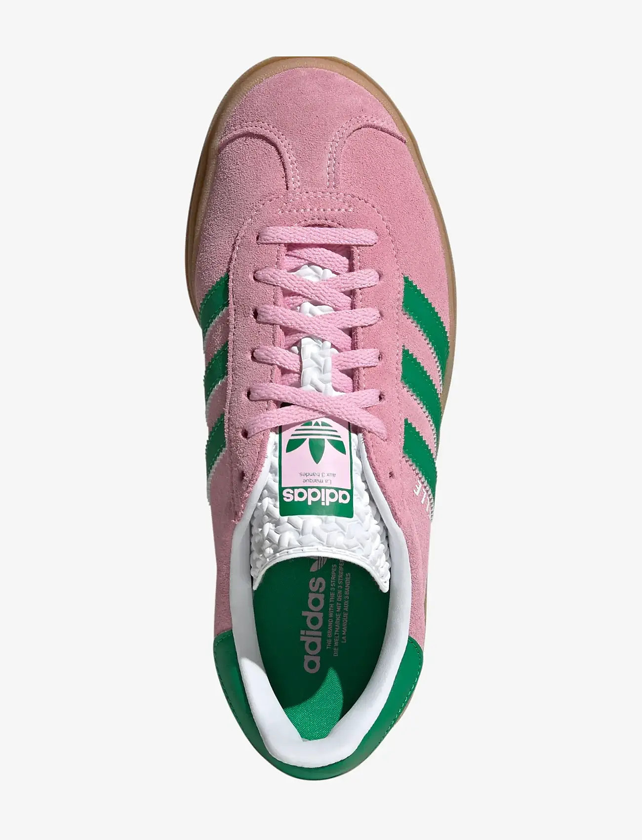 adidas Originals - GAZELLE BOLD W - chunky sneakers - trupnk/green/ftwwht - 5