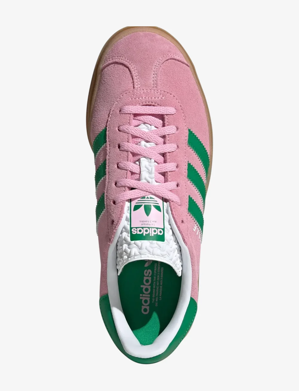 adidas Originals - GAZELLE BOLD W - chunky sneakers - trupnk/green/ftwwht - 5