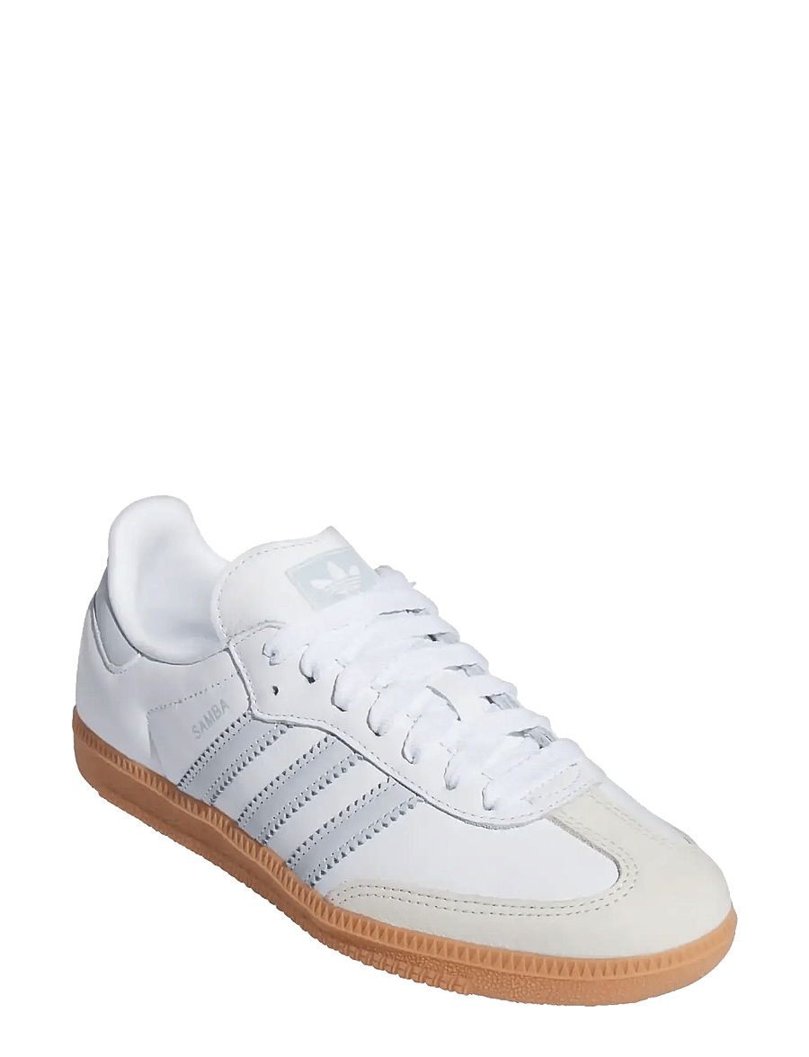 adidas Originals - SAMBA OG W - lave sneakers - ftwwht/halblu/owhite - 0