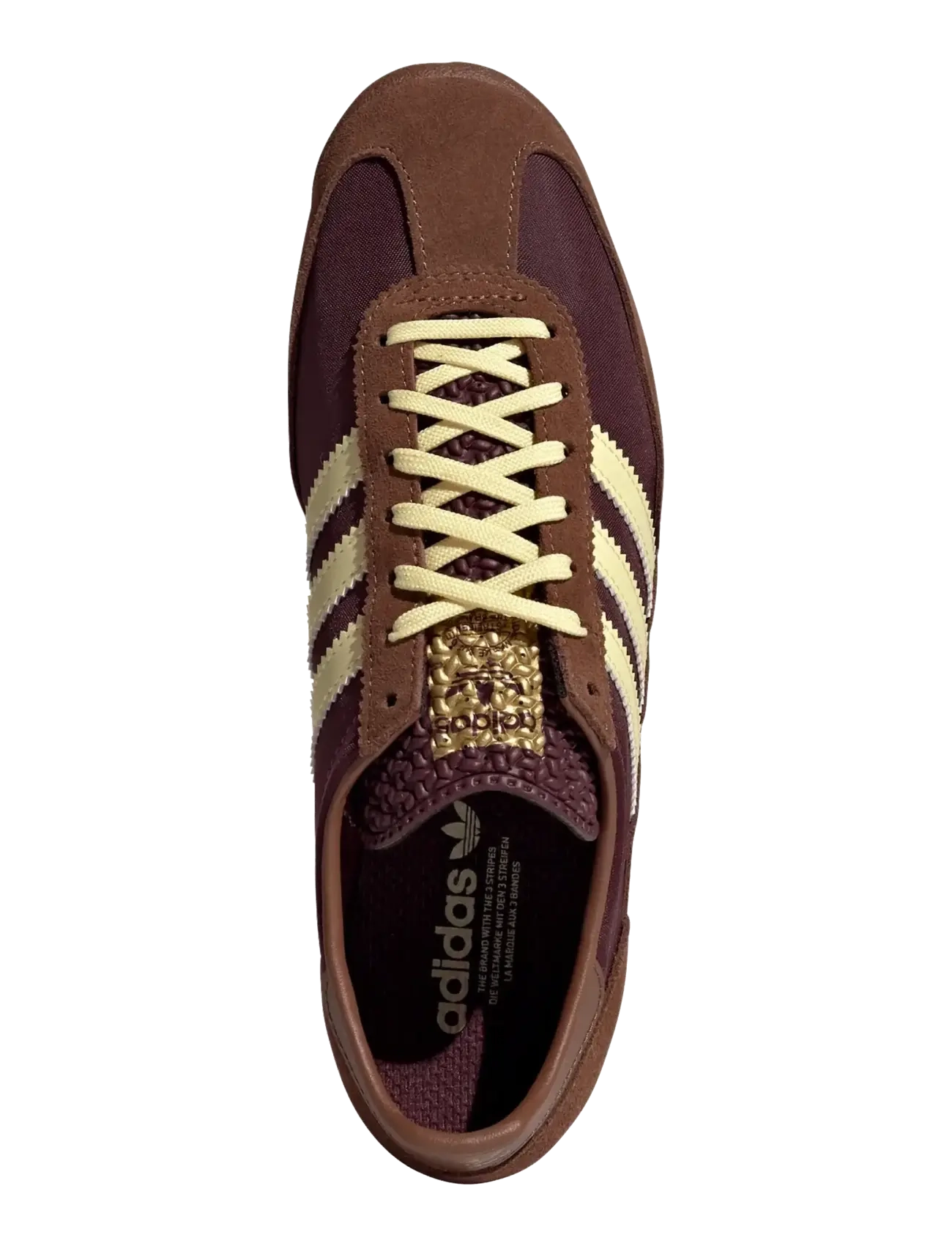 adidas Originals - SL 72 OG W - sporta apavi ar zemu augšdaļu - maroon/almyel/prebrn - 4