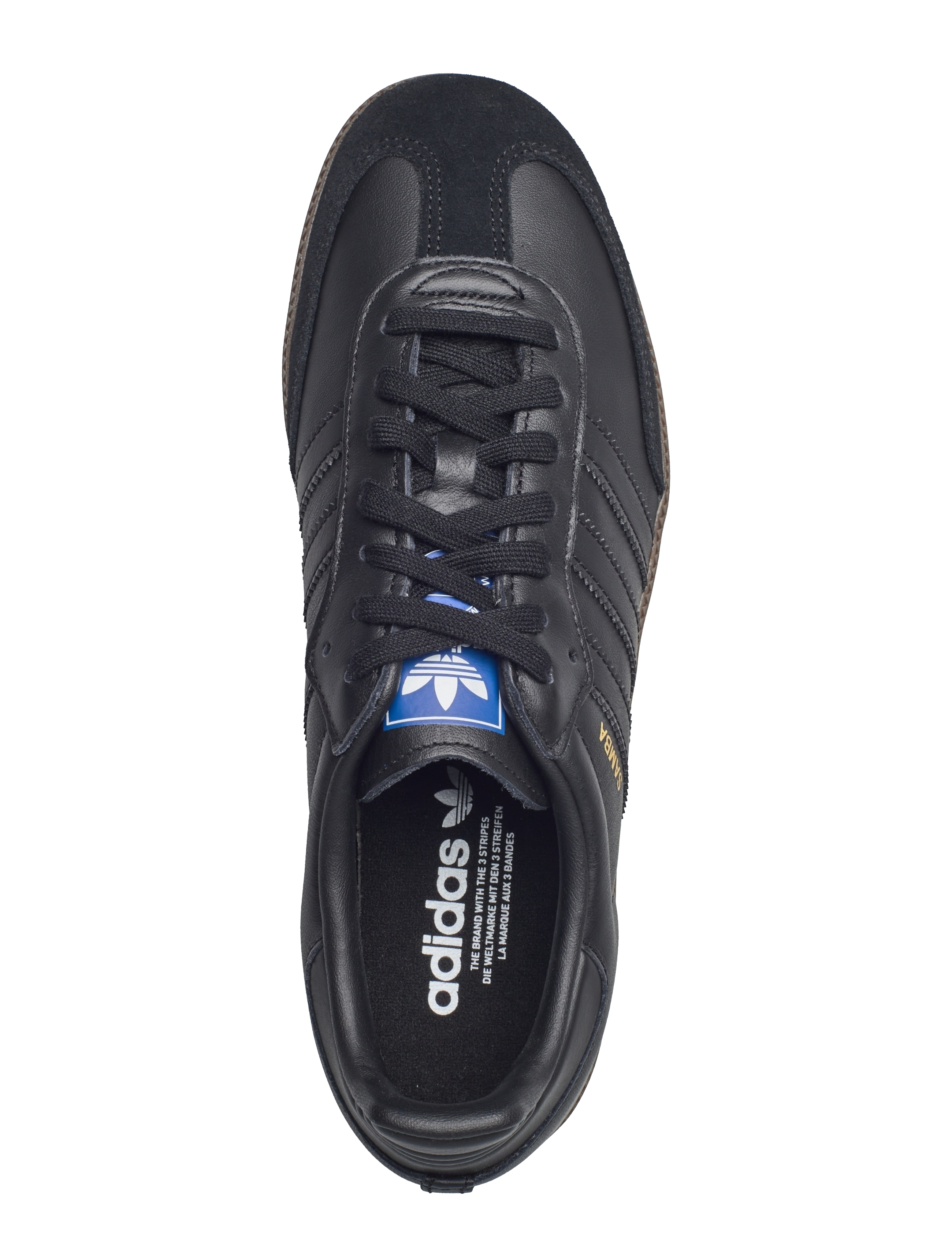 adidas Originals - SAMBA OG - lave sneakers - cblack/cblack/gum5 - 3