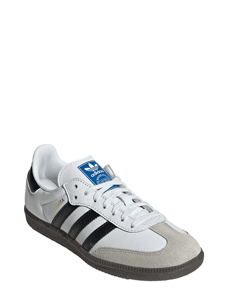 adidas Originals - SAMBA OG J - przed kostkę - ftwwht/cblack/gum5 - 0
