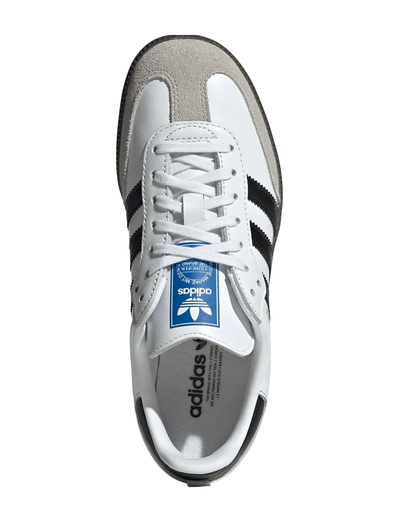 adidas Originals - SAMBA OG J - ar zemu augšdaļu - ftwwht/cblack/gum5 - 4