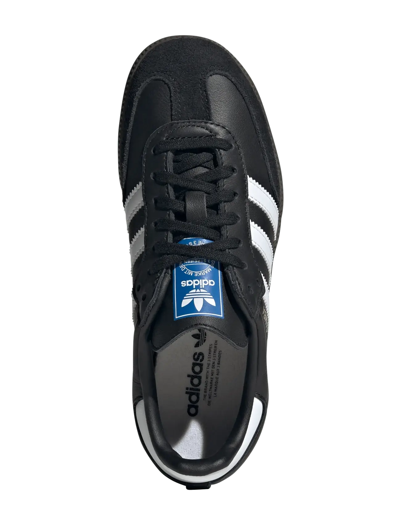 adidas Originals - SAMBA OG J - lave sneakers - cblack/ftwwht/gum5 - 4