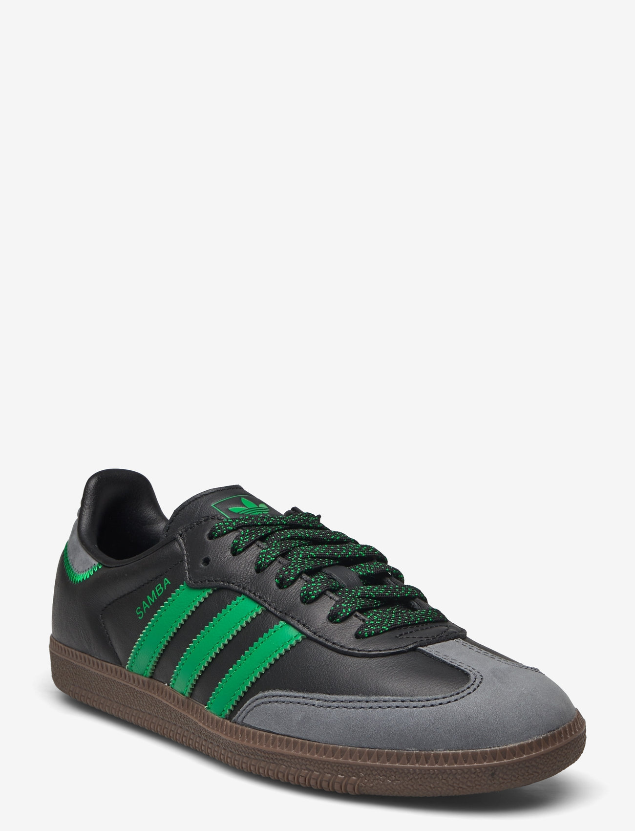 adidas Originals - SAMBA OG W - låga sneakers - cblack/green/gresix - 0