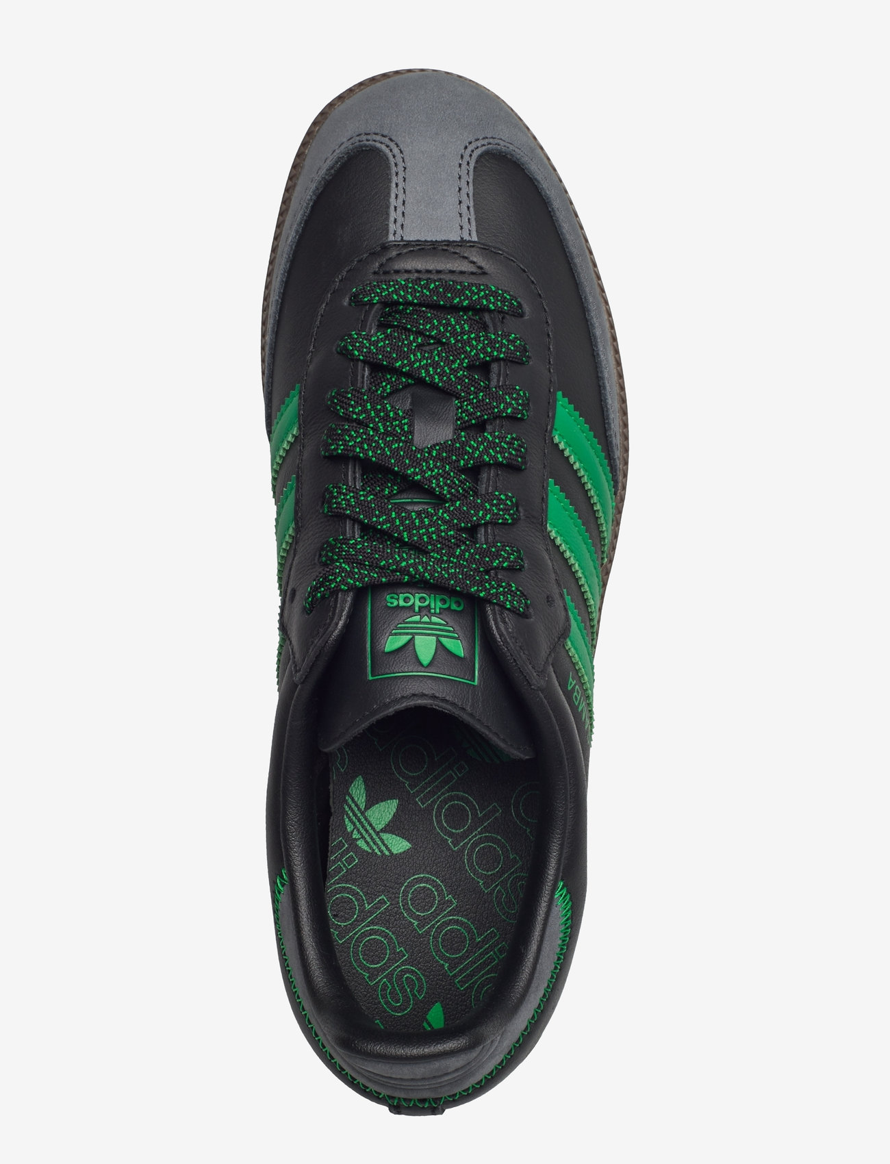 adidas Originals - SAMBA OG W - låga sneakers - cblack/green/gresix - 3