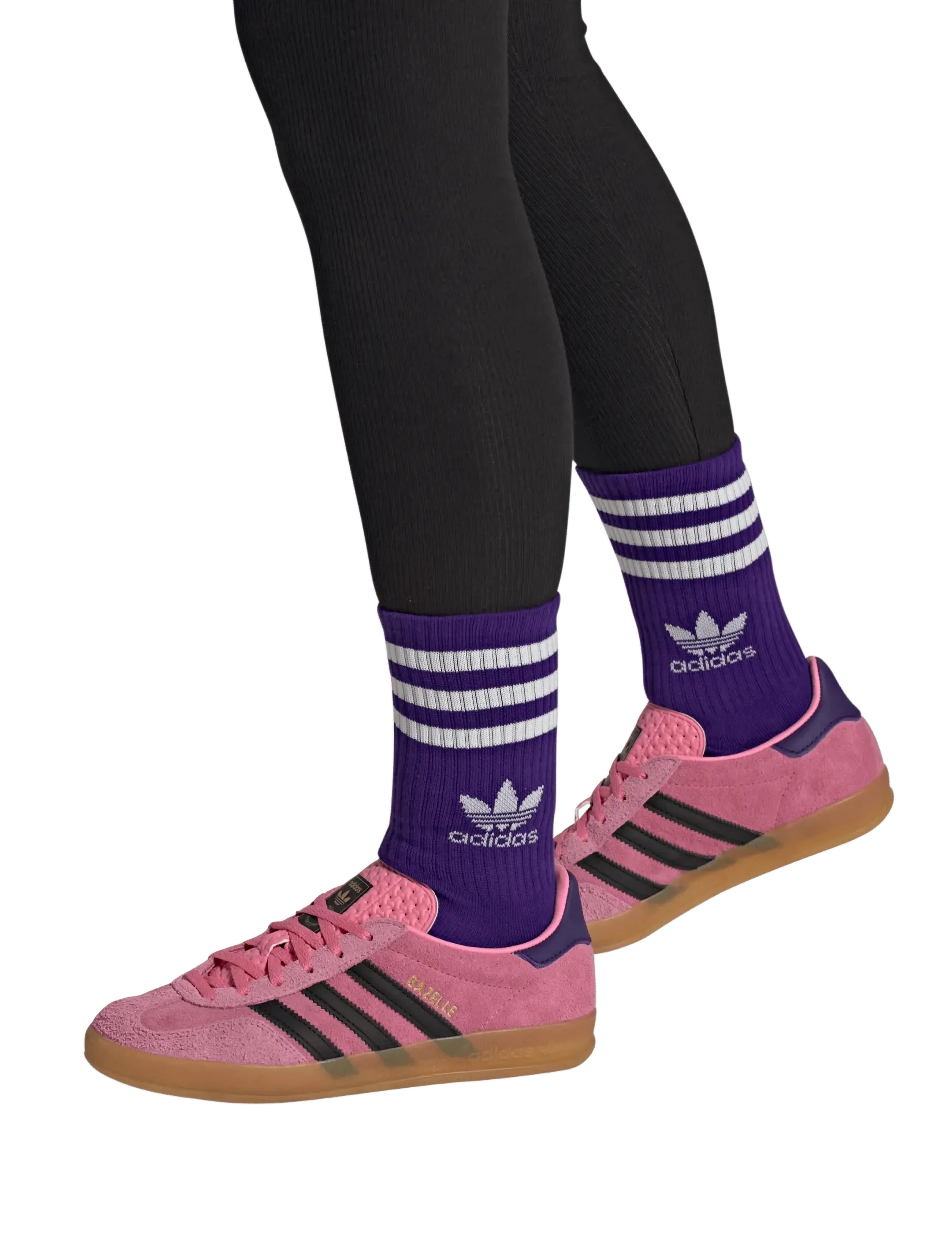 adidas Originals GAZELLE INDOOR W - adidas Originals - BLIPNK/CBLACK/CPURPL / pink/rose