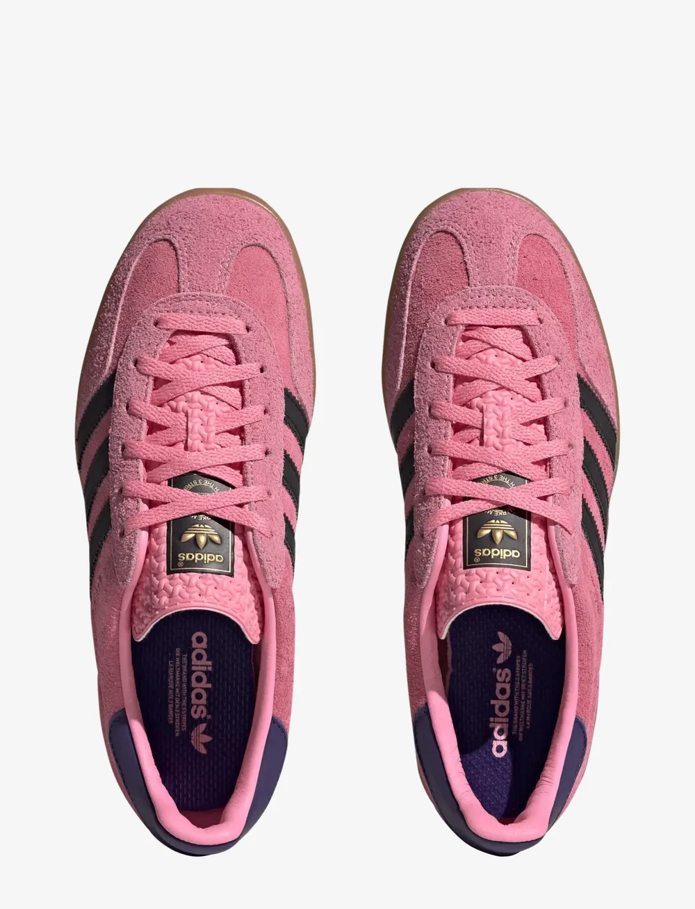 adidas Originals - GAZELLE INDOOR W - niedrige sneakers - blipnk/cblack/cpurpl - 4