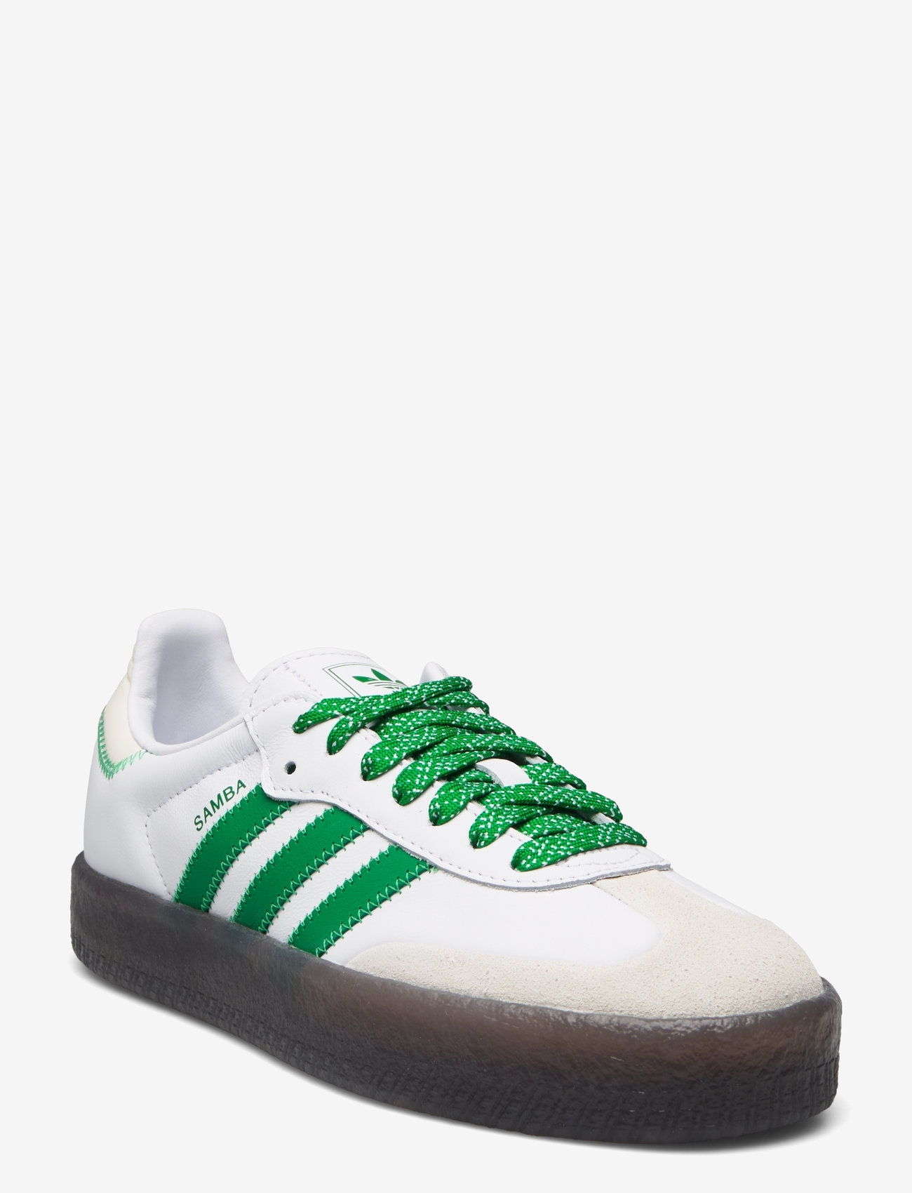 adidas Originals - SAMBAE W - lave sneakers - ftwwht/green/owhite - 0