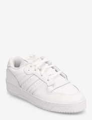 adidas Originals - RIVALRY LOW C - gode sommertilbud - ftwwht/ftwwht/greone - 0