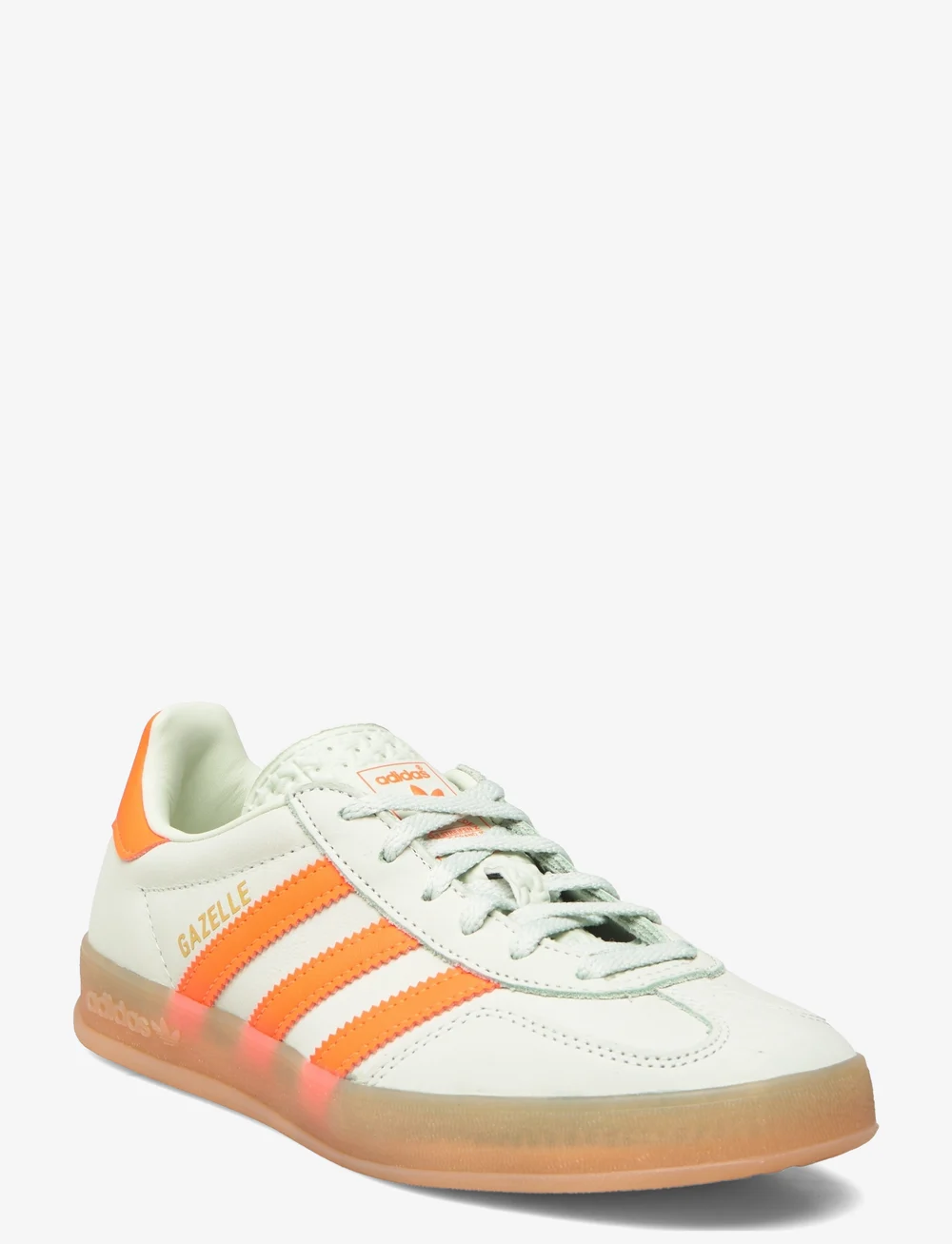 adidas Originals - GAZELLE INDOOR W - låga sneakers - lingrn/sorang/gum3 - 0