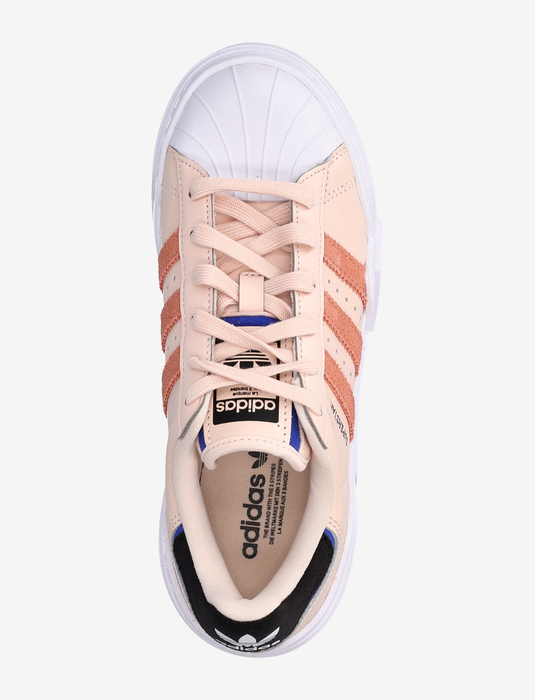 Adidas superstar rosa light pink streifen online