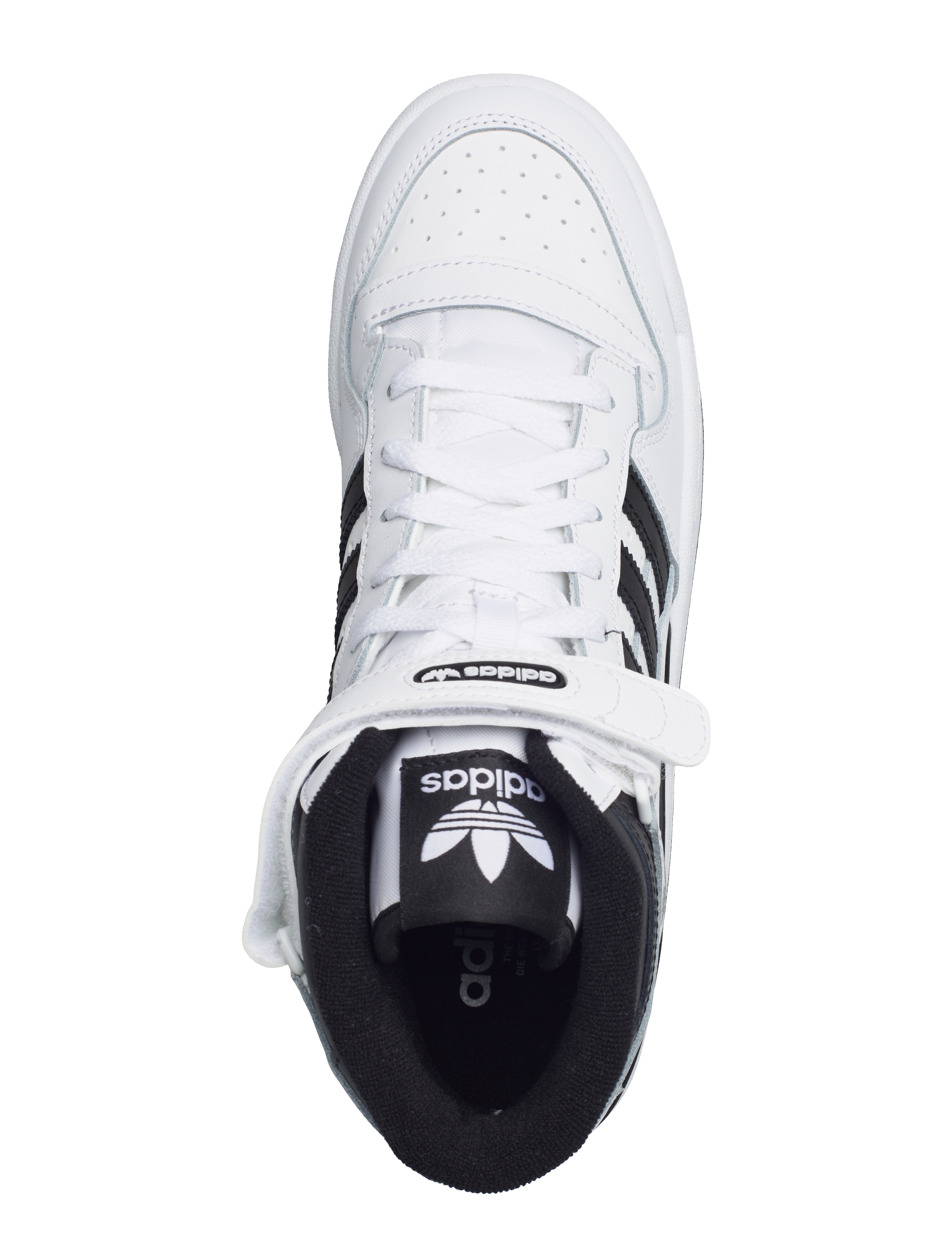 adidas Originals - FORUM MID - háir strigaskór - ftwwht/cblack/ftwwht - 3