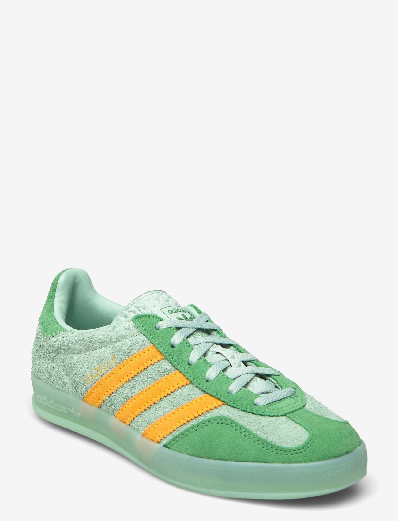 adidas Originals - GAZELLE INDOOR W - lave sneakers - hazgrn/prlogr/creyel - 0