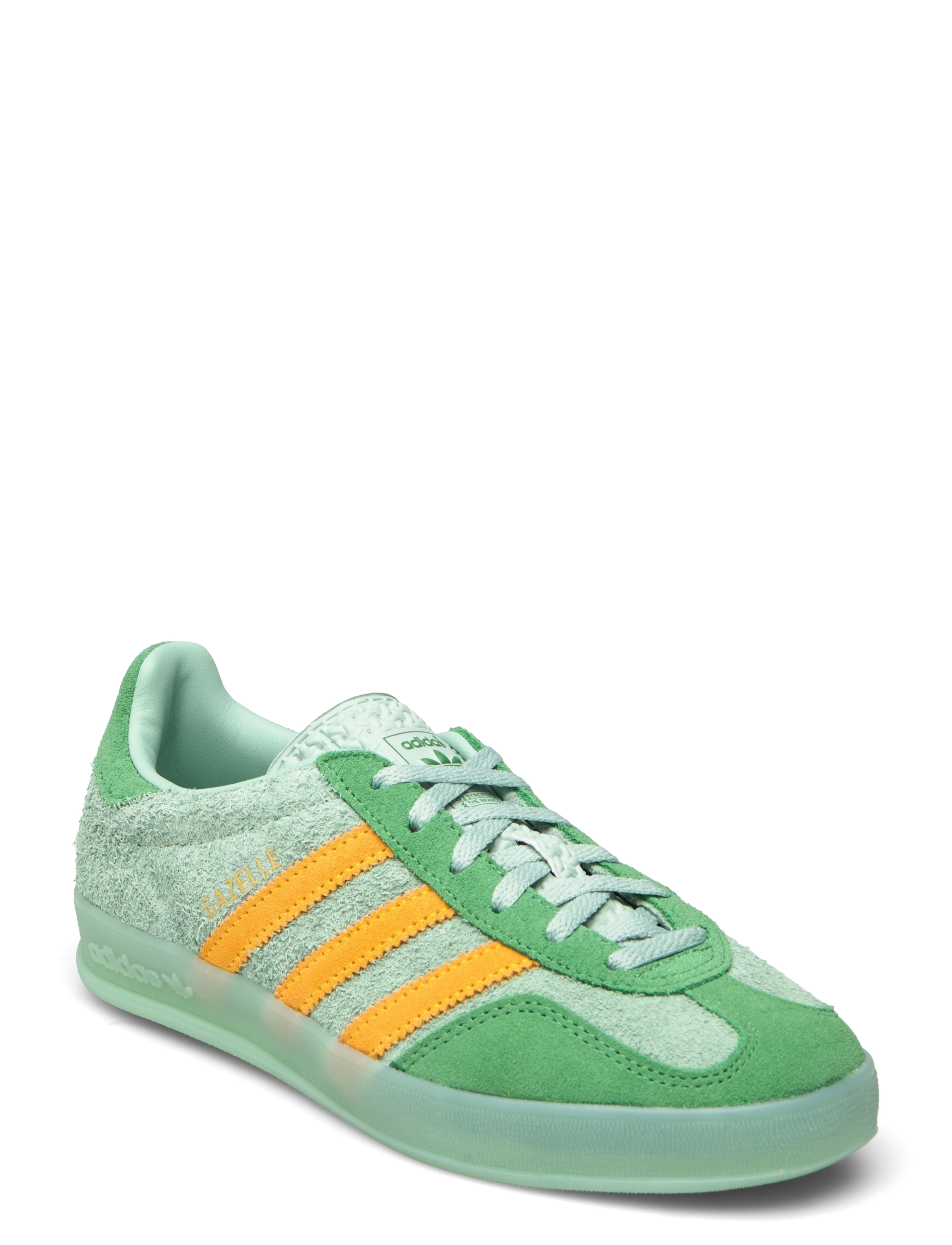 adidas Originals GAZELLE INDOOR W - adidas - HAZGRN/PRLOGR/CREYEL / green
