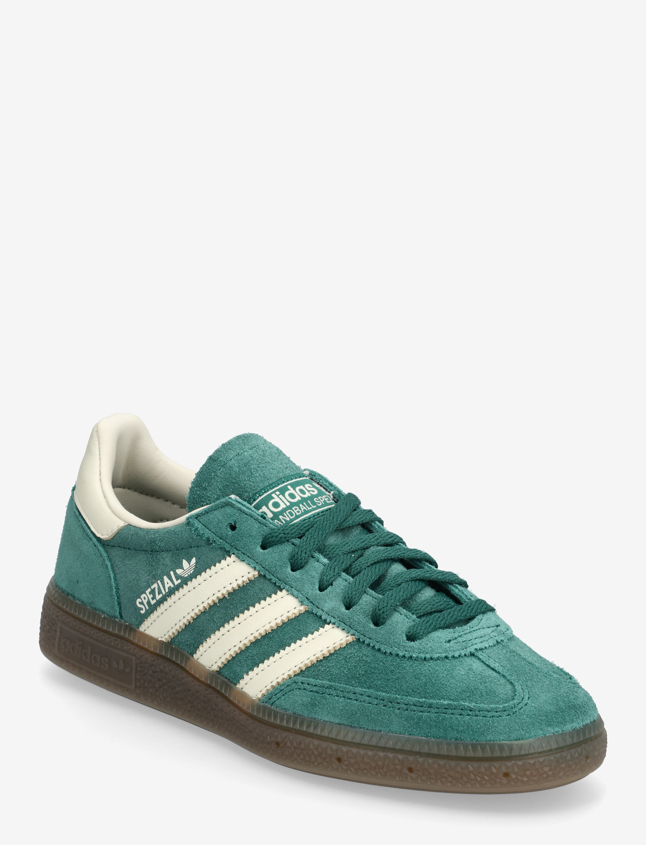 adidas Originals - HANDBALL SPEZIAL W - lave sneakers - cgreen/crewht/gum5 - 0