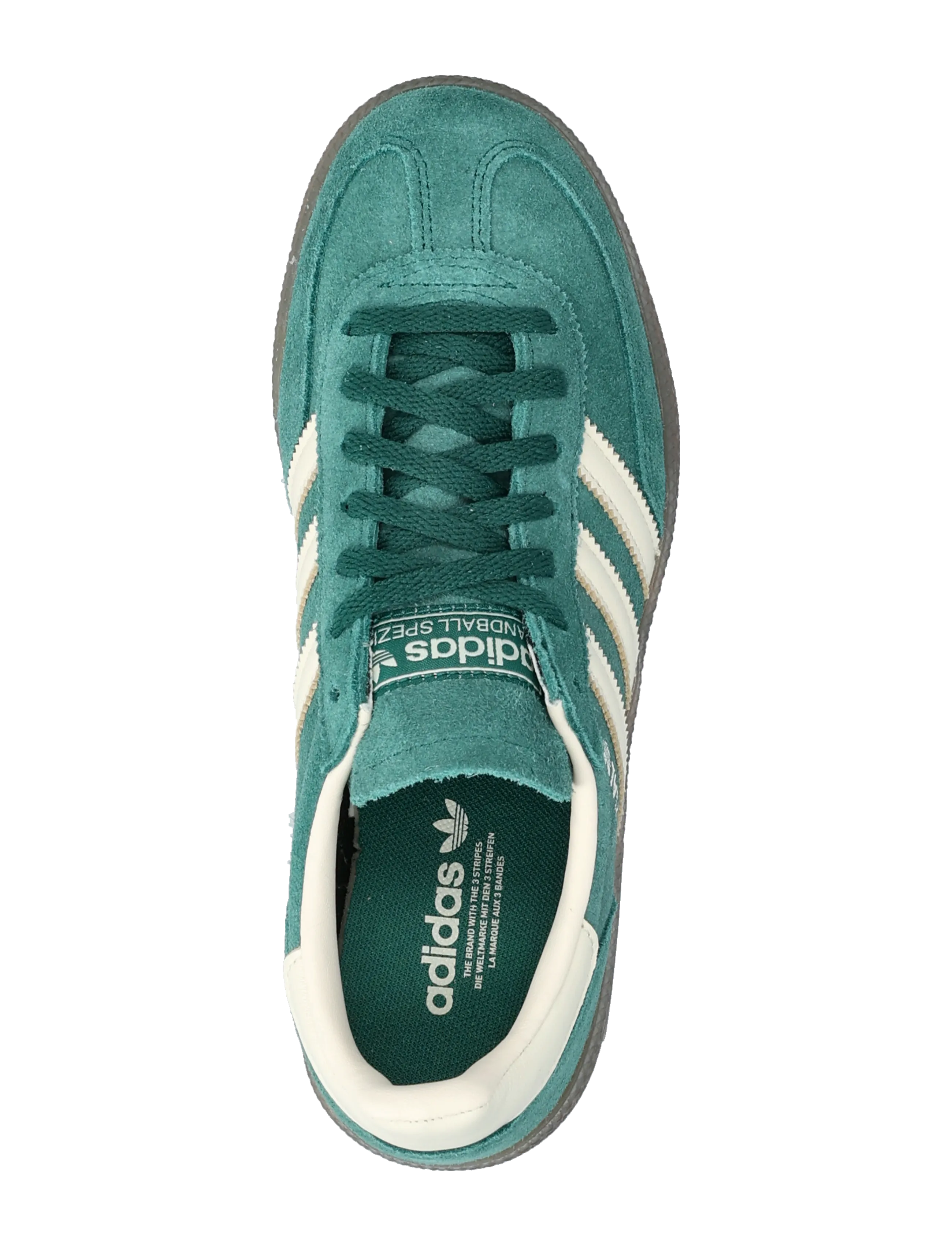 adidas Originals - HANDBALL SPEZIAL W - lave sneakers - cgreen/crewht/gum5 - 3