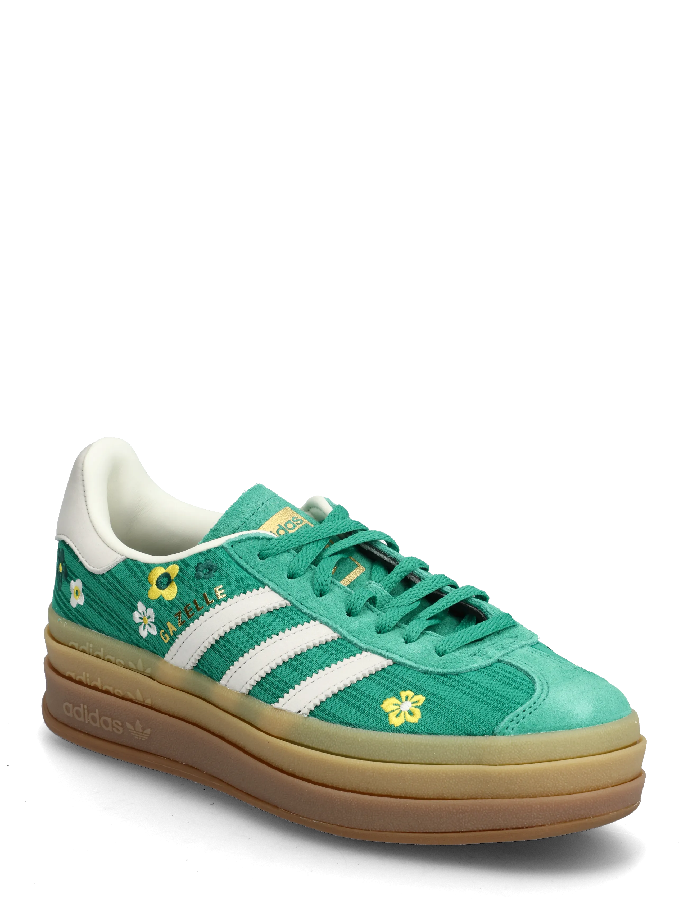 adidas Originals GAZELLE BOLD W - Jalanõud - BGREEN/OWHITE/EQTYEL / green
