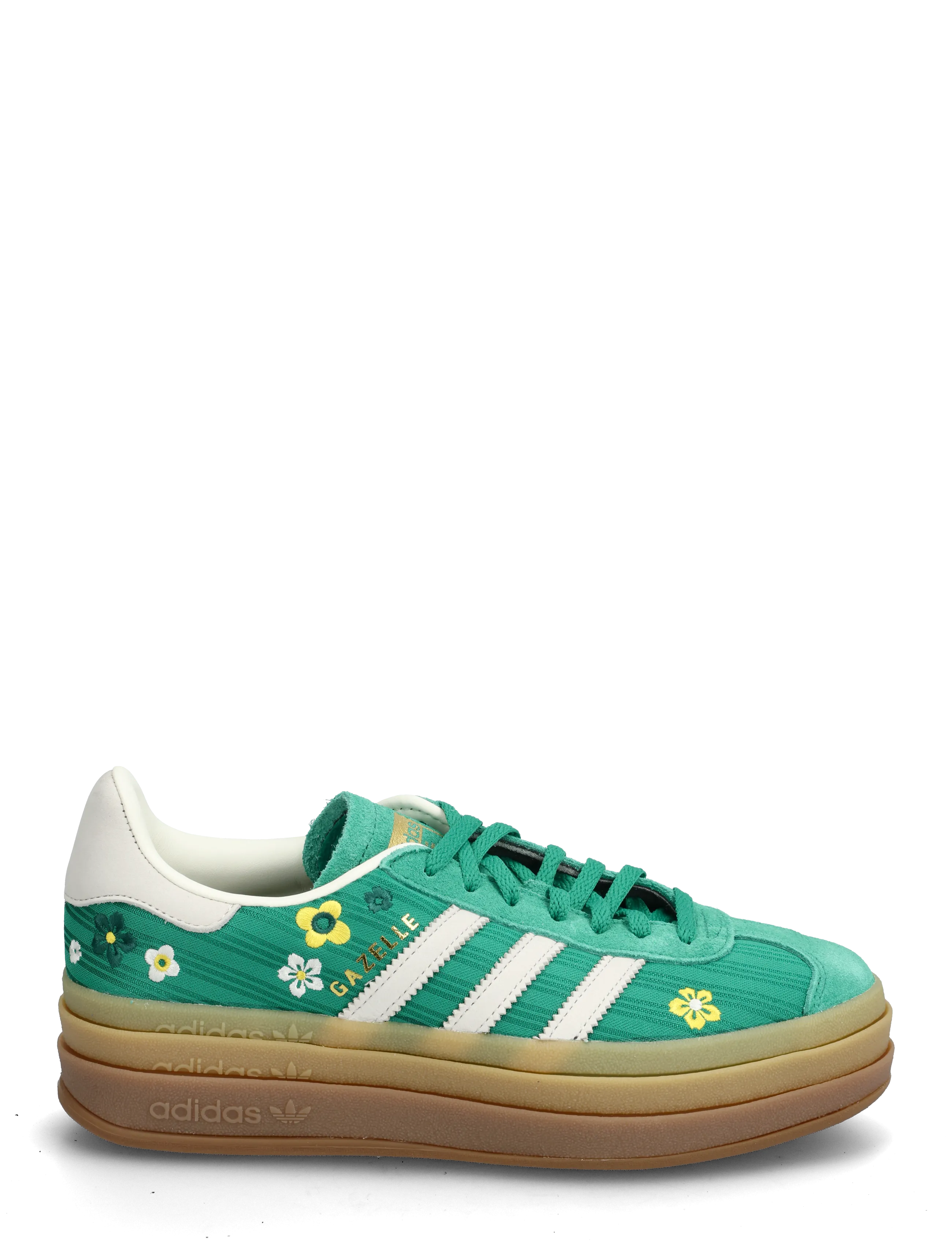 adidas Originals - GAZELLE BOLD W - lave sneakers - bgreen/owhite/eqtyel - 1