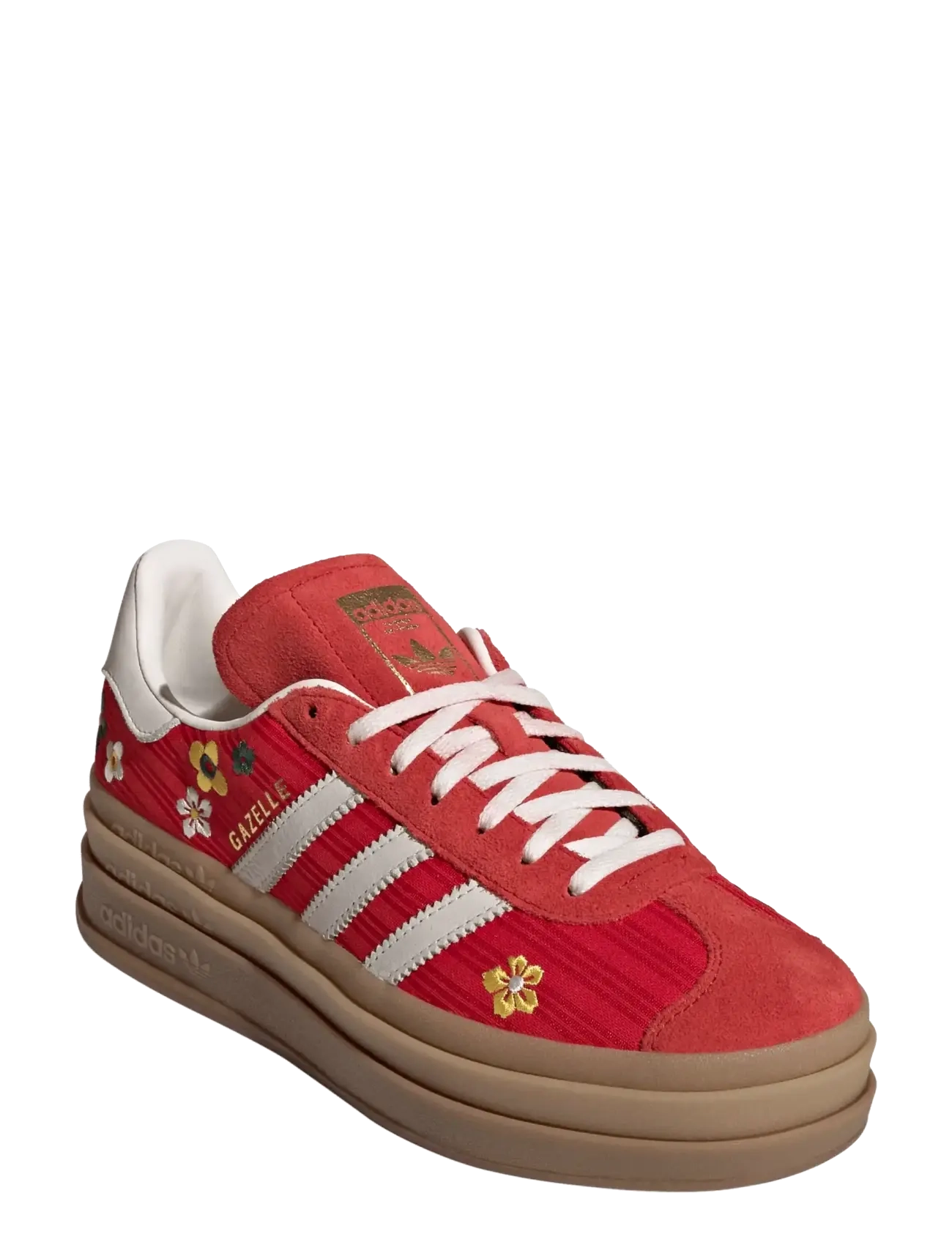 adidas Originals GAZELLE BOLD W - Kingad - BETSCA/OWHITE/EQTYEL / red