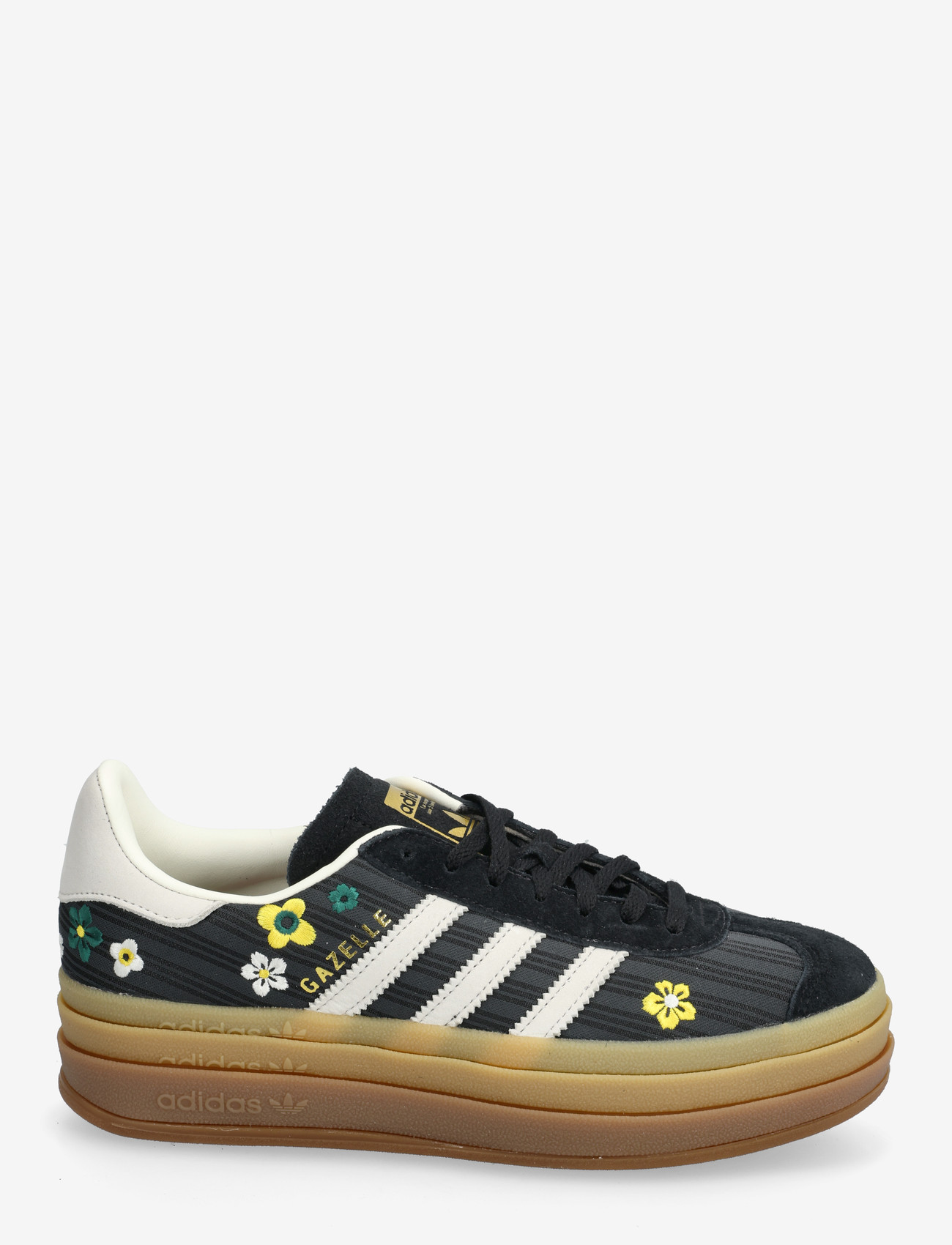 adidas Originals - GAZELLE BOLD W - låga sneakers - cblack/owhite/eqtyel - 1