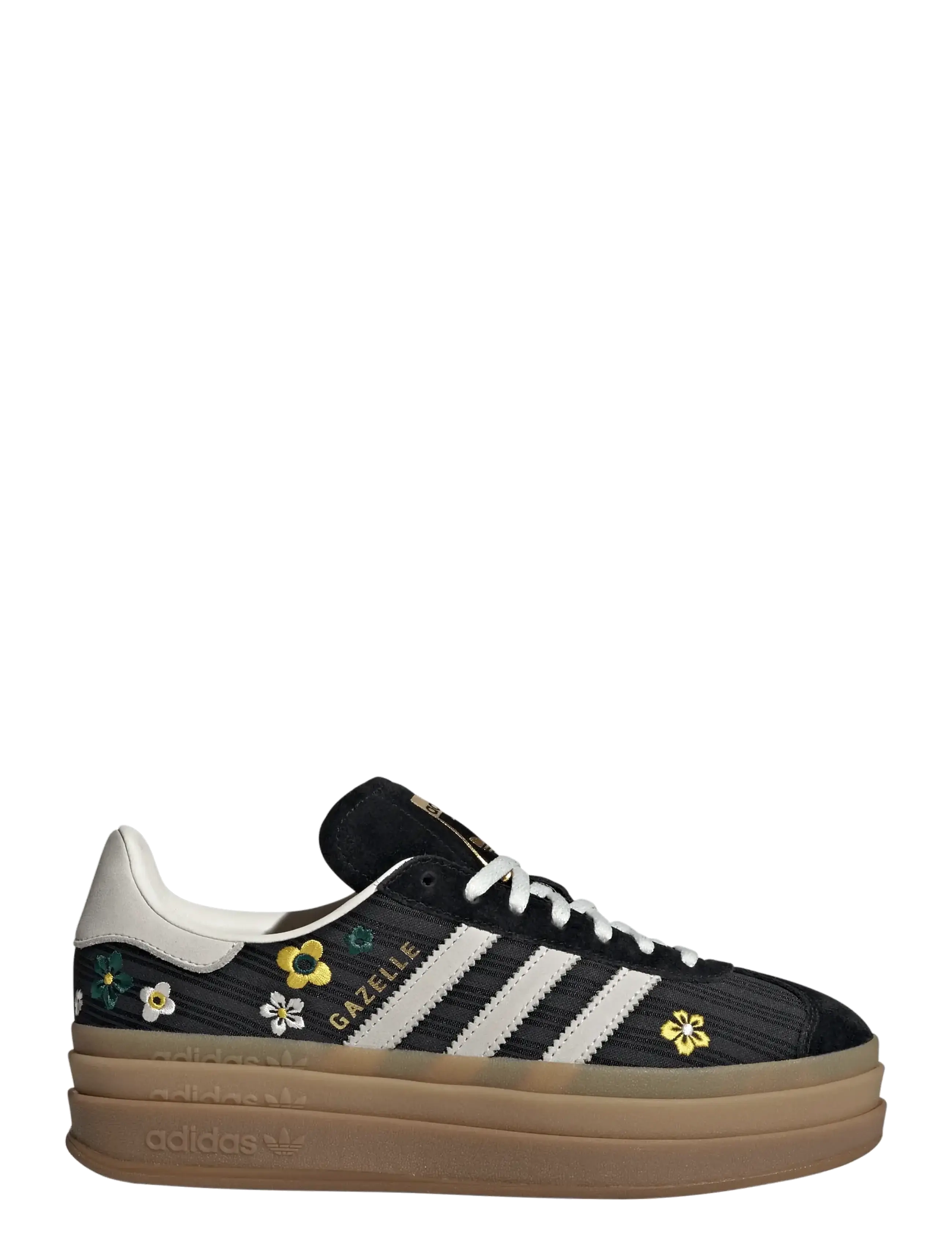 adidas Originals - GAZELLE BOLD W - lave sneakers - cblack/owhite/eqtyel - 1