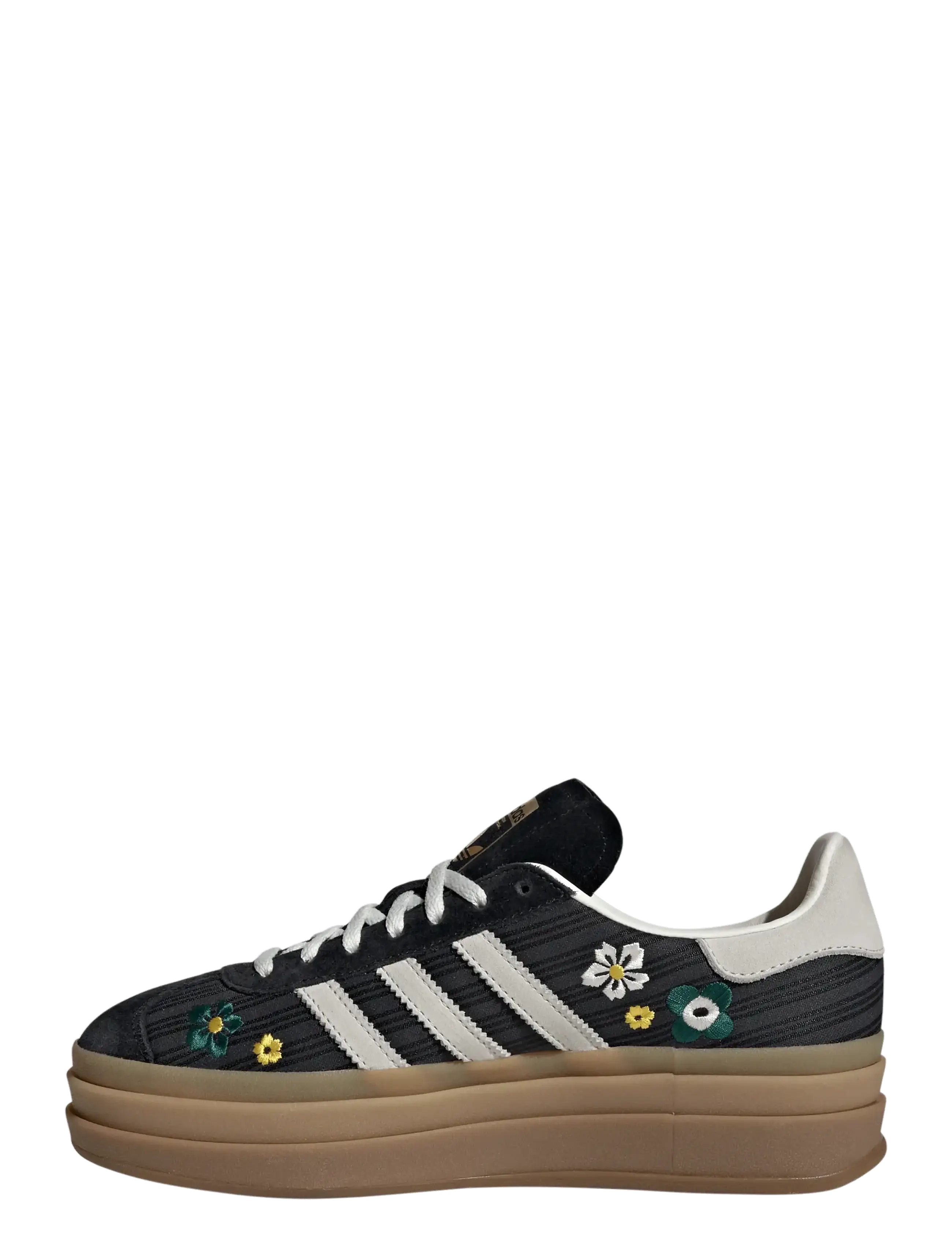 adidas Originals - GAZELLE BOLD W - lave sneakers - cblack/owhite/eqtyel - 2