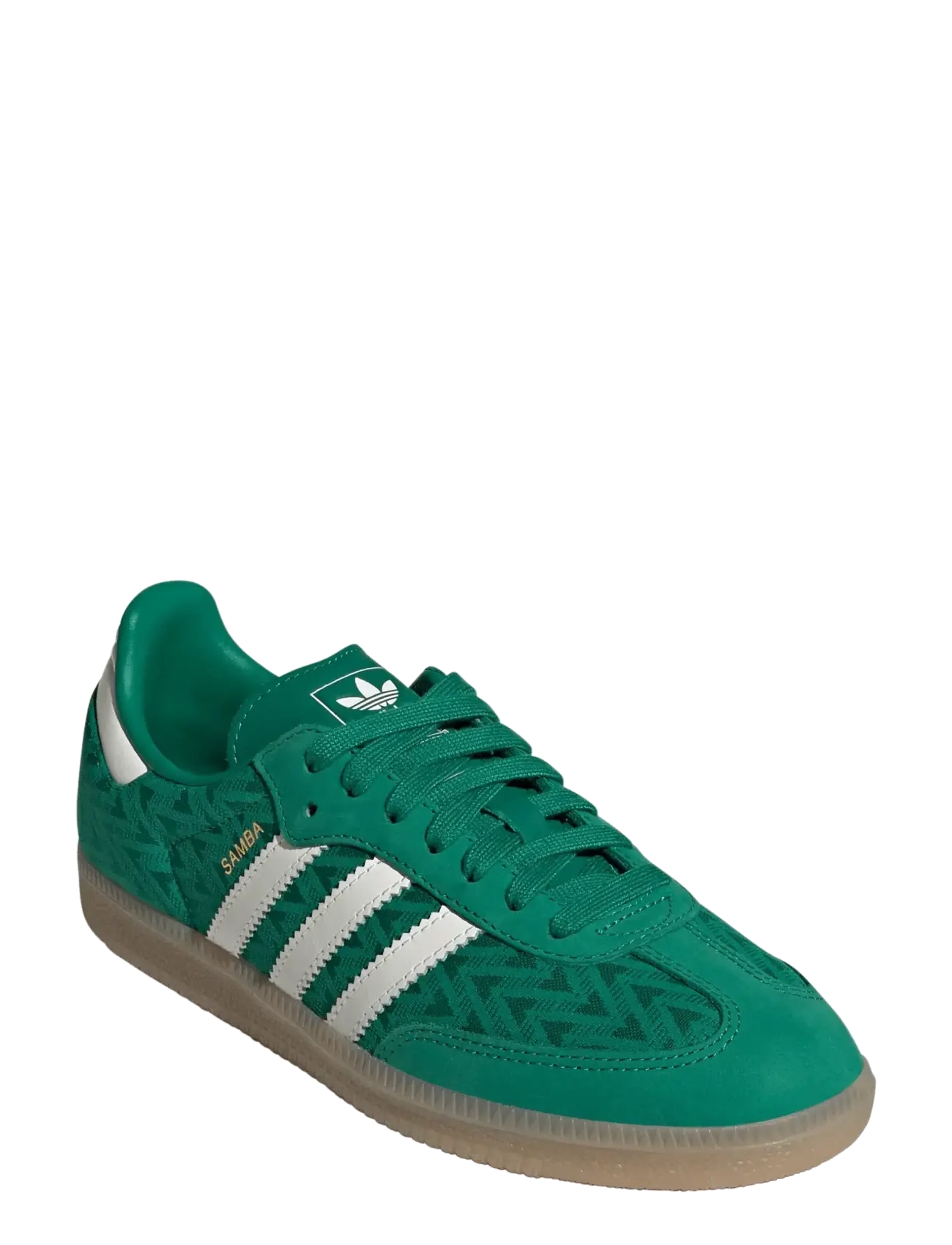 adidas Originals SAMBA OG W - Sneakers - BGREEN/OWHITE/GOLDMT / green