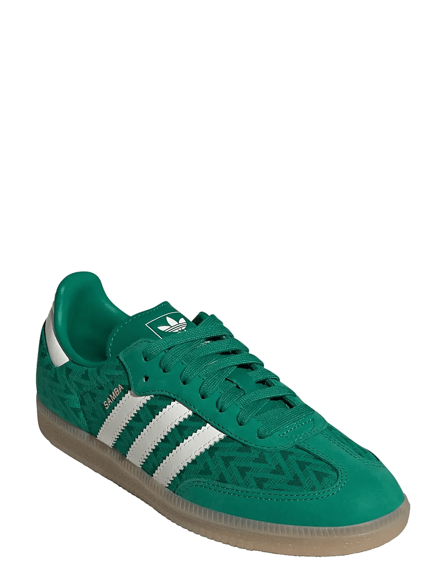 adidas Originals - SAMBA OG W - låga sneakers - bgreen/owhite/goldmt - 0