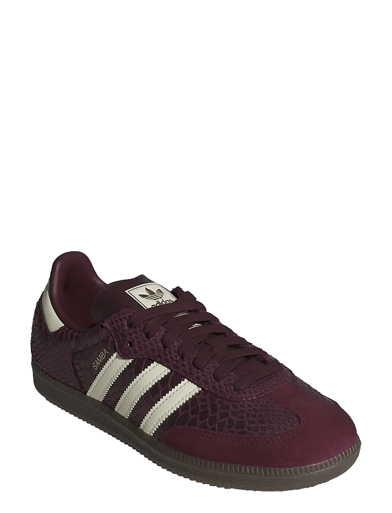 adidas Originals - SAMBA OG W - tennised - maroon/crewht/goldmt - 0