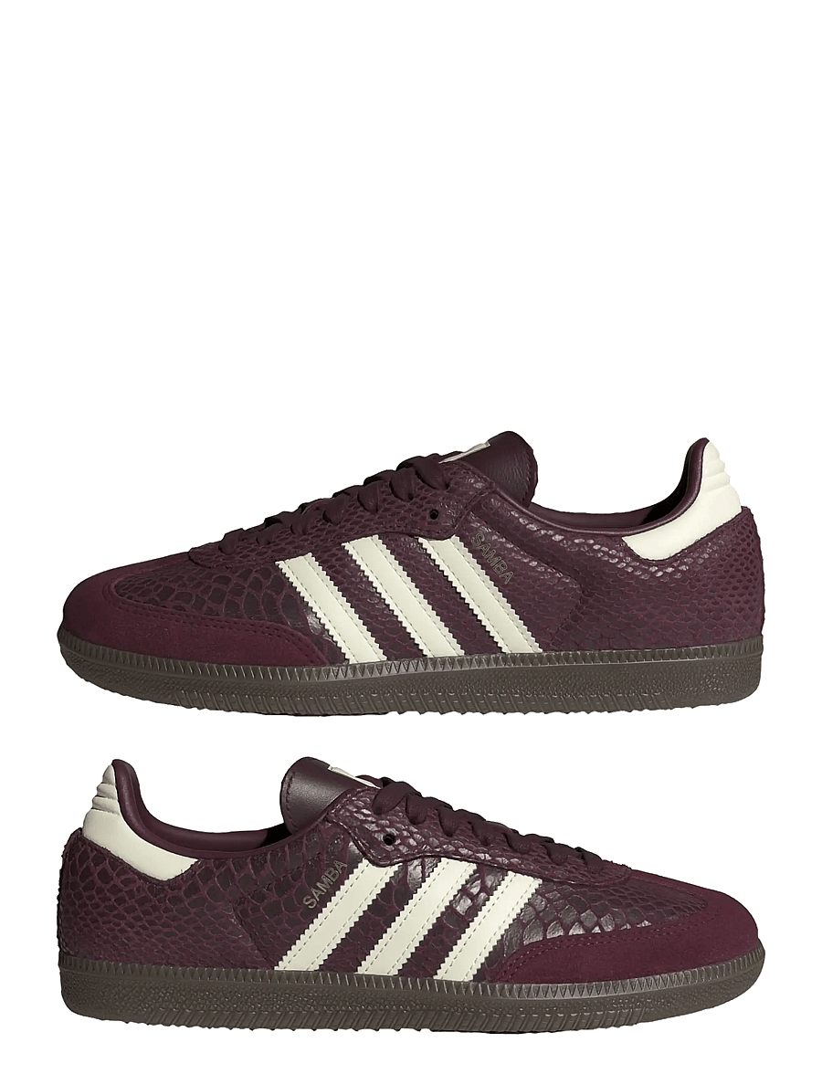 adidas Originals - SAMBA OG W - tennised - maroon/crewht/goldmt - 3