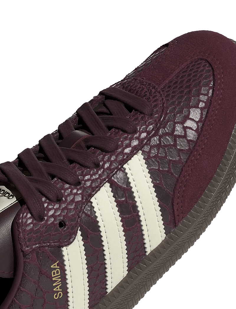 adidas Originals - SAMBA OG W - tennised - maroon/crewht/goldmt - 3