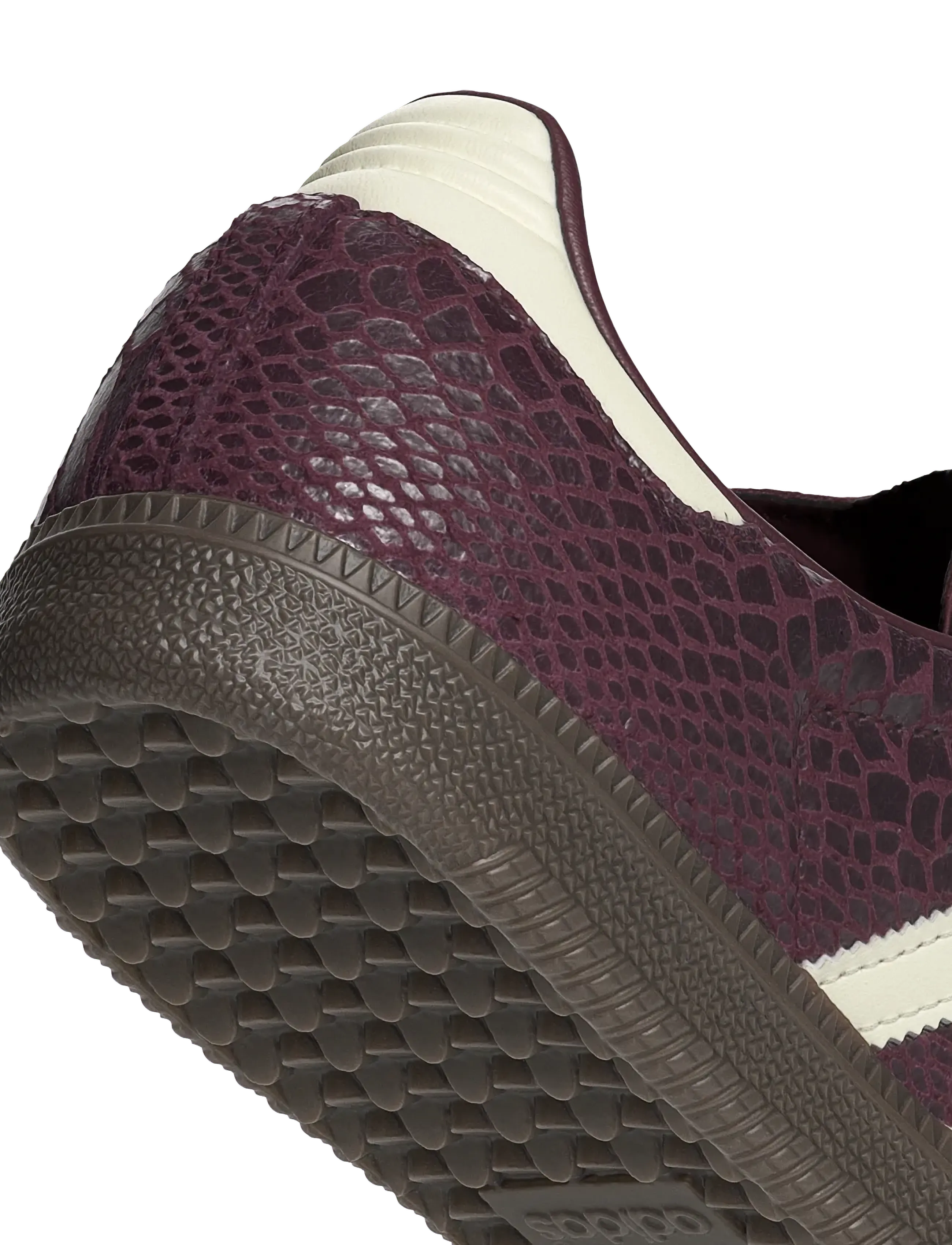 adidas Originals - SAMBA OG W - niedrige sneakers - maroon/crewht/goldmt - 4