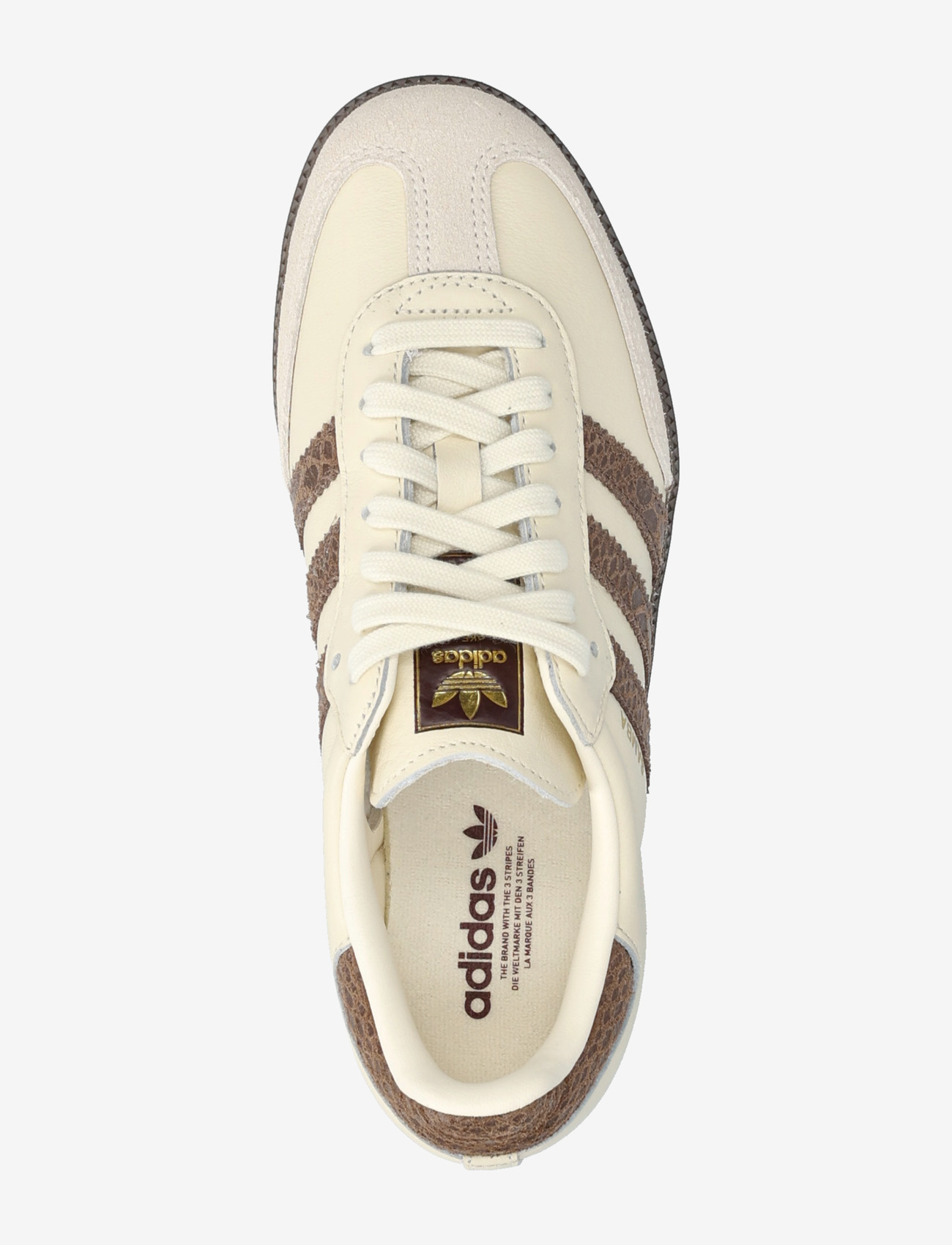 adidas Originals - SAMBA OG W - låga sneakers - crewht/earstr/maroon - 3