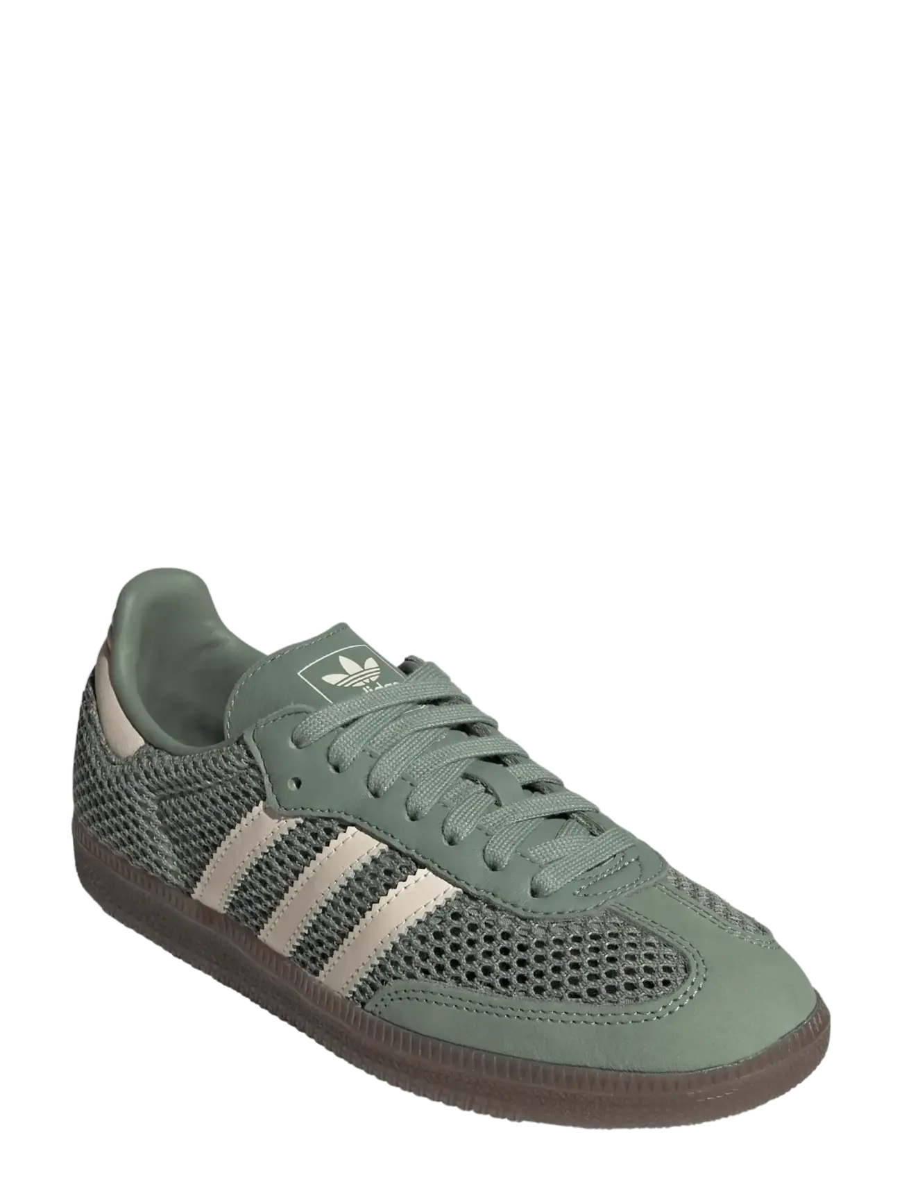 adidas Originals SAMBA OG W - Sneakers - SILGRN/WONWHI/GOLDMT / khaki/green