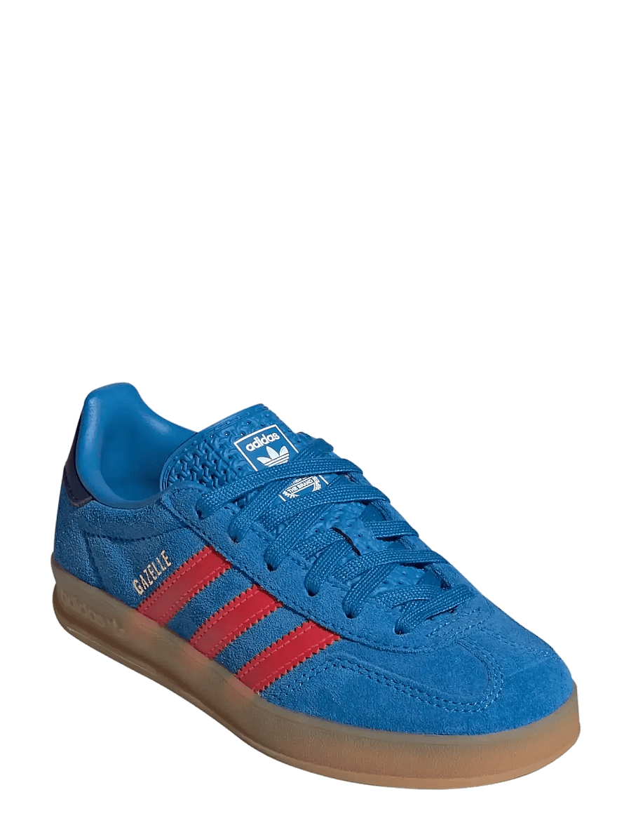 adidas Originals - GAZELLE INDOOR C - tennised - lurabl/lucred/gum2 - 0