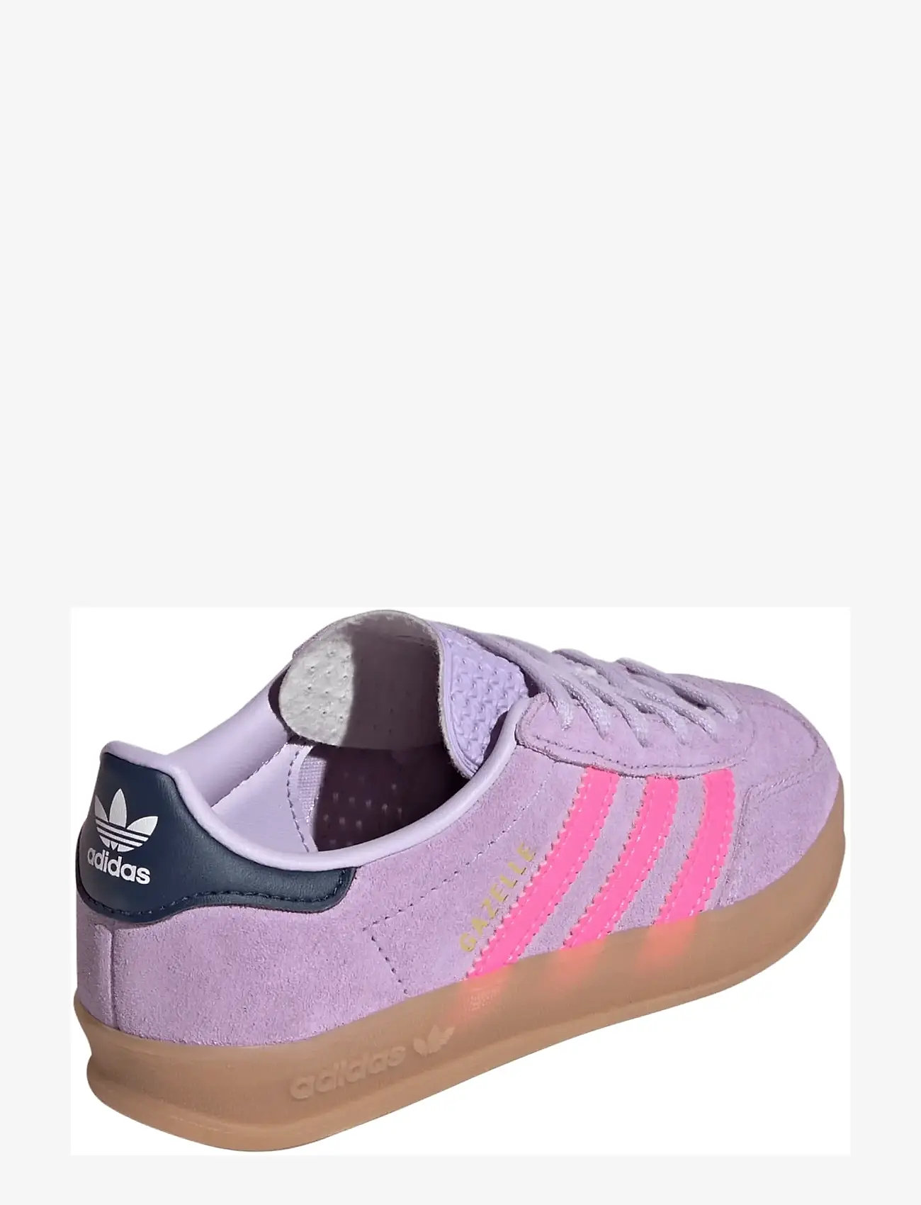 adidas Originals - GAZELLE INDOOR C - kõrge säärega tossud - powplu/lucpnk/gum2 - 3