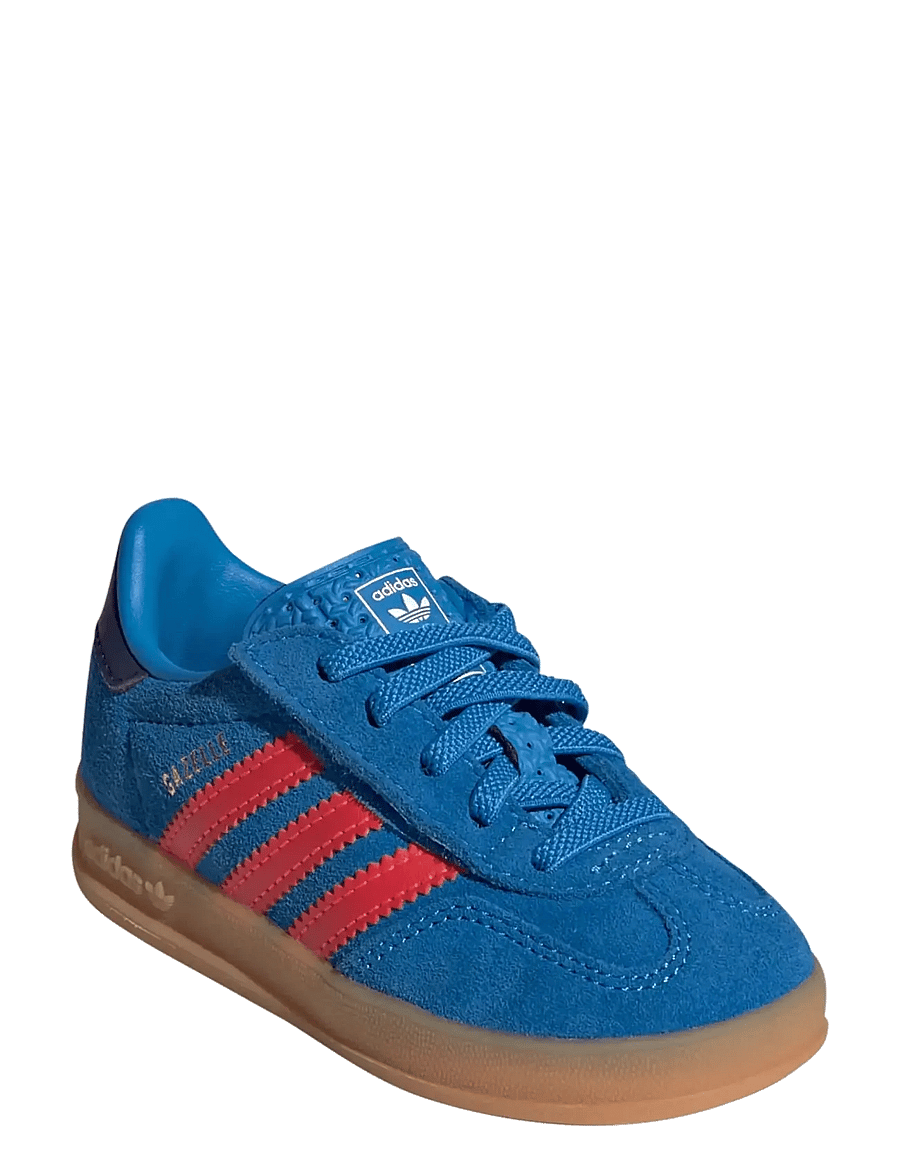 adidas Originals - GAZELLE INDOOR CF EL I - low-top sneakers - lurabl/lucred/gum2 - 0