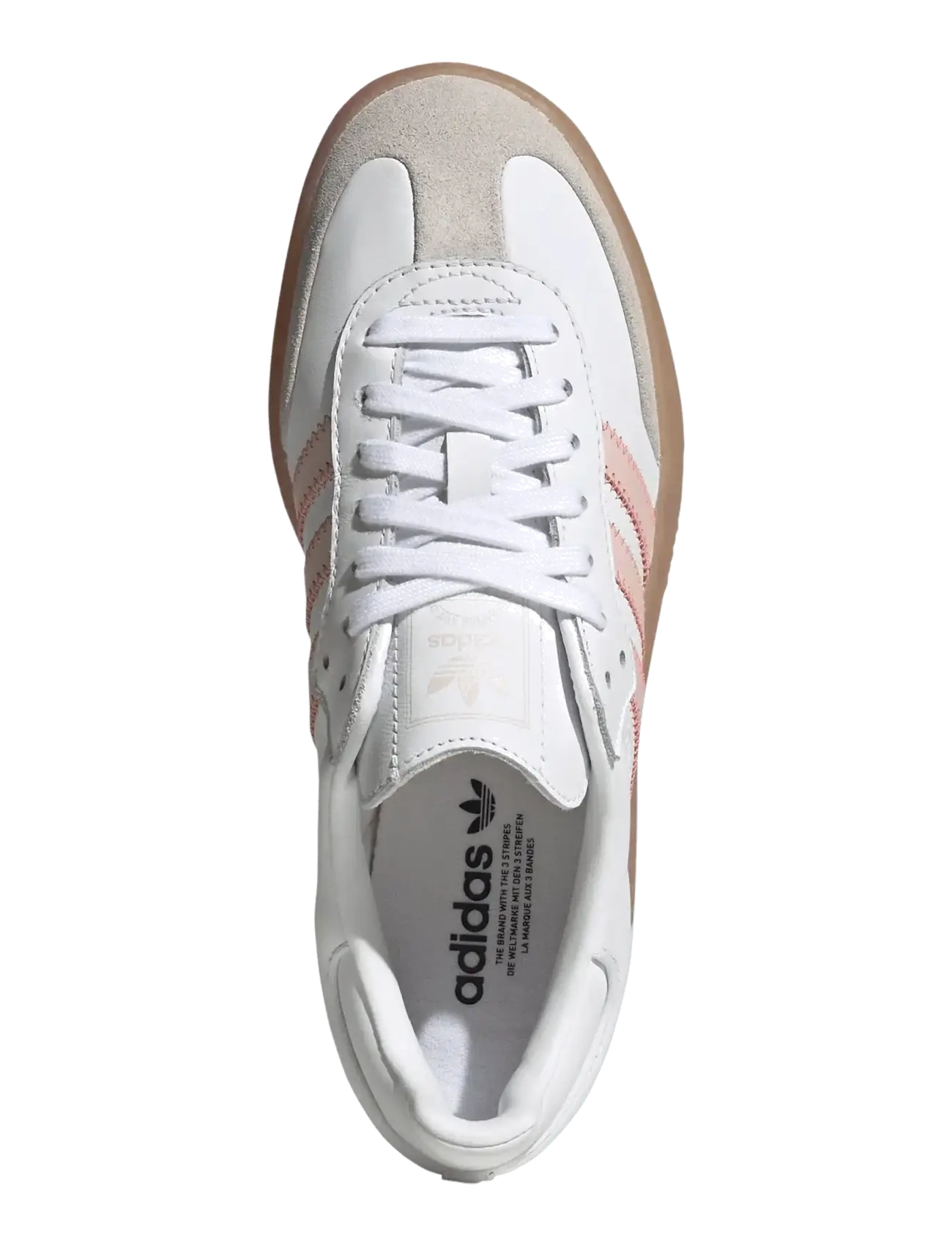 adidas Originals - SAMBAE W - baskets basses - ftwwht/sanpin/seflre - 4