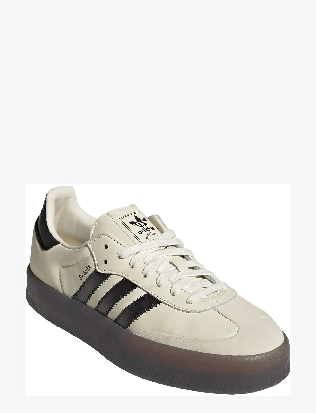 adidas Originals - SAMBAE W - låga sneakers - crewht/cblack/gum5 - 0
