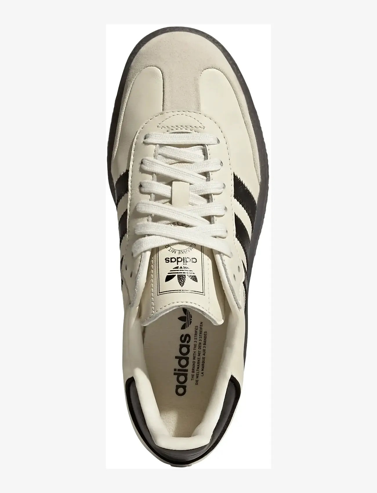 adidas Originals - SAMBAE W - låga sneakers - crewht/cblack/gum5 - 4