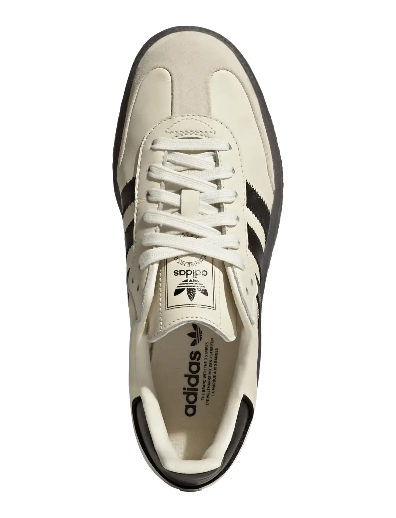 adidas Originals - SAMBAE W - lave sneakers - crewht/cblack/gum5 - 4