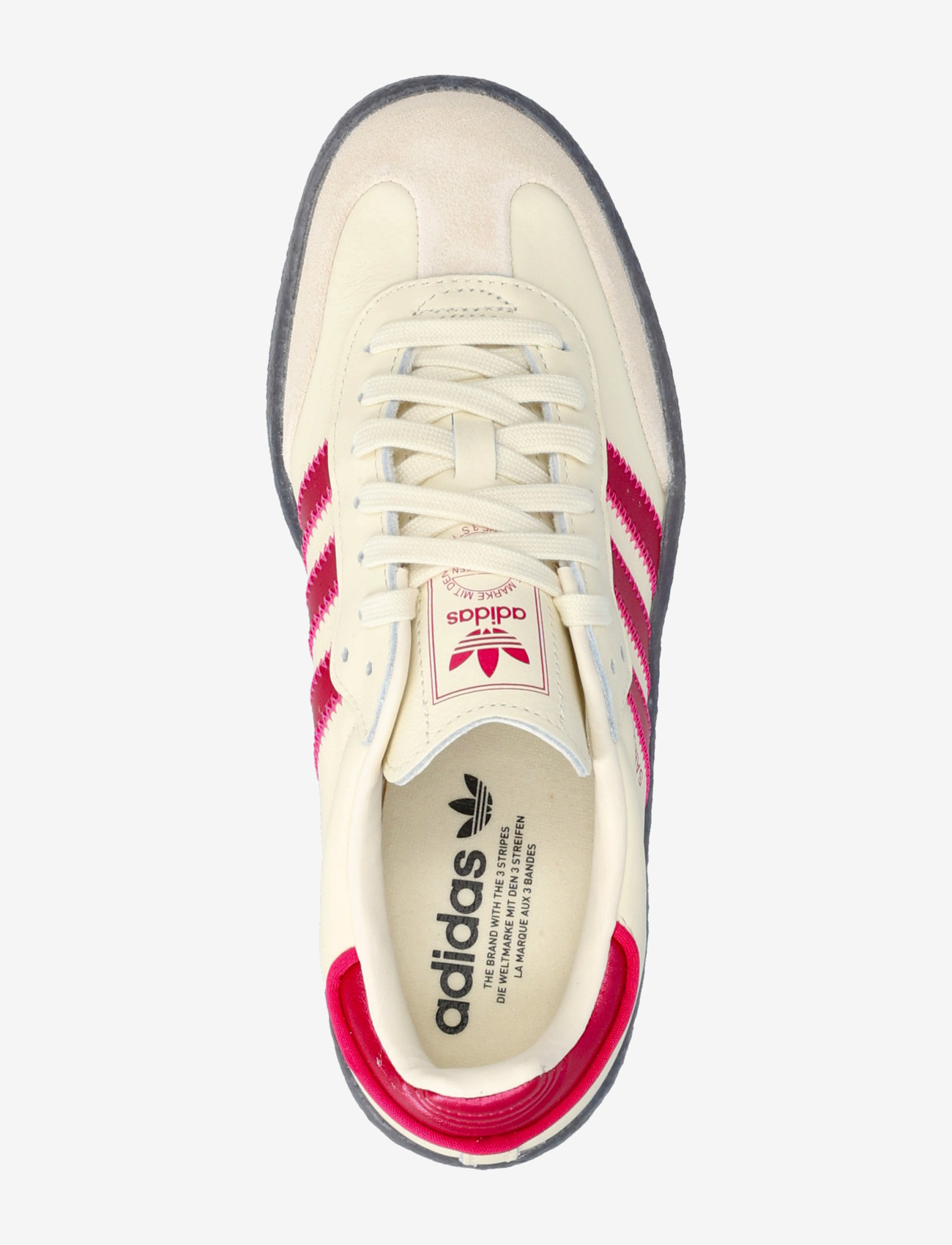 adidas Originals - SAMBAE W - låga sneakers - crewht/shopnk/shopnk - 3