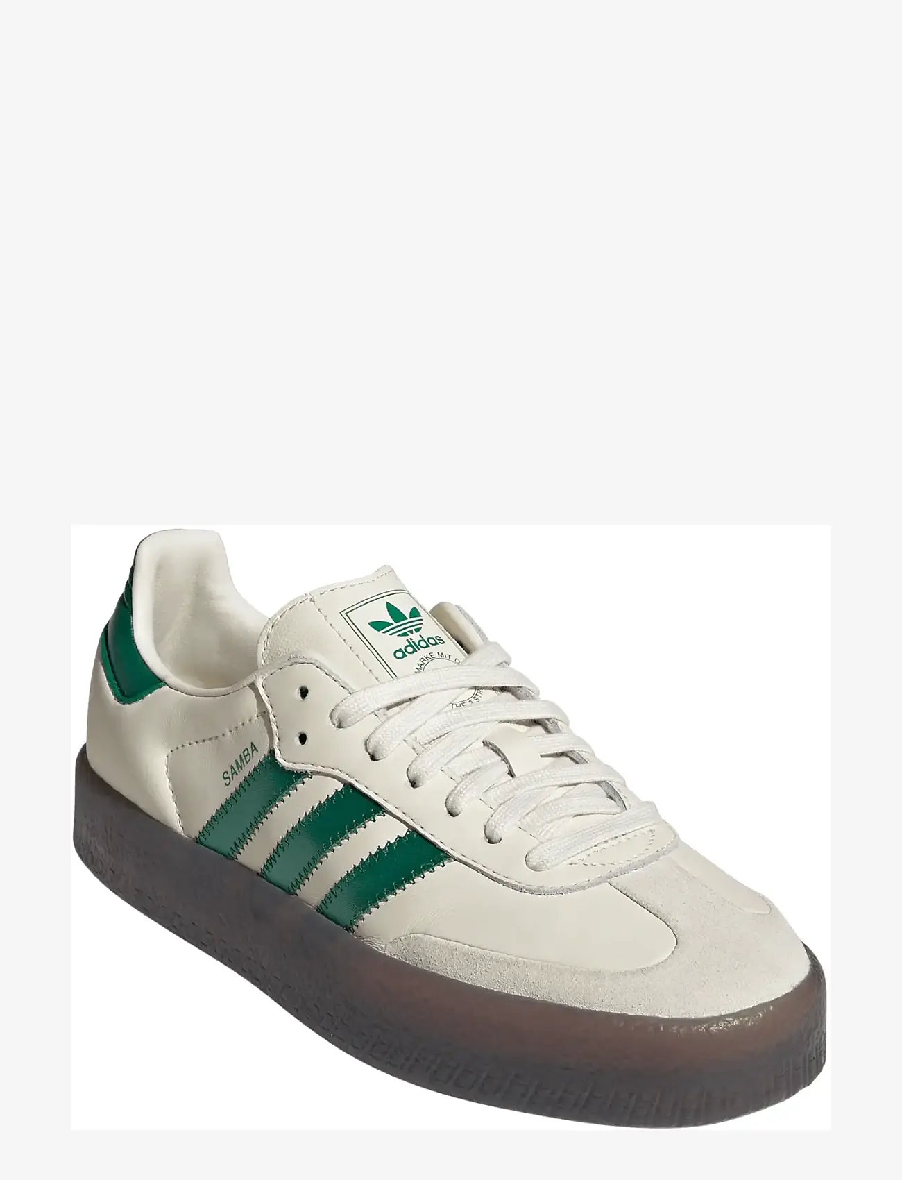 adidas Originals - SAMBAE W - lave sneakers - crewht/bgreen/cgreen - 0