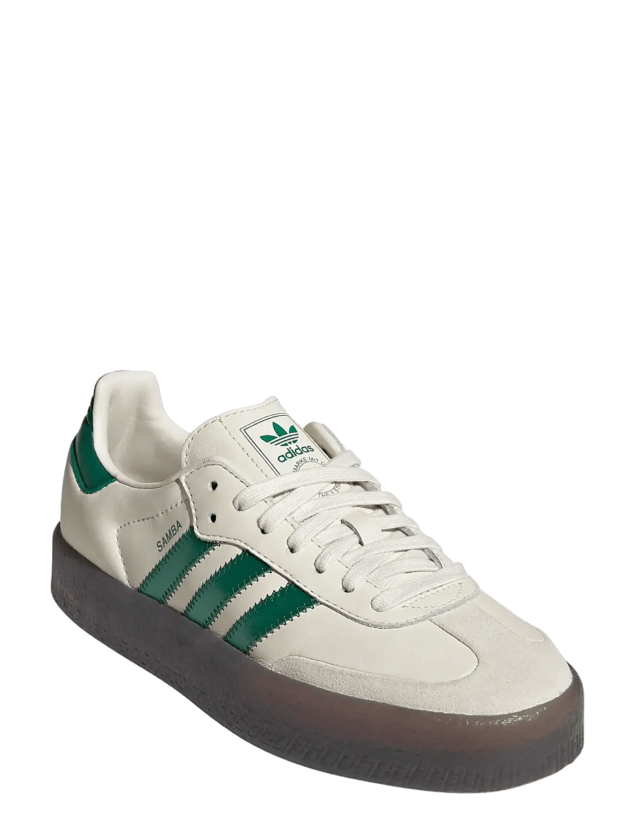 adidas Originals - SAMBAE W - lave sneakers - crewht/bgreen/cgreen - 0