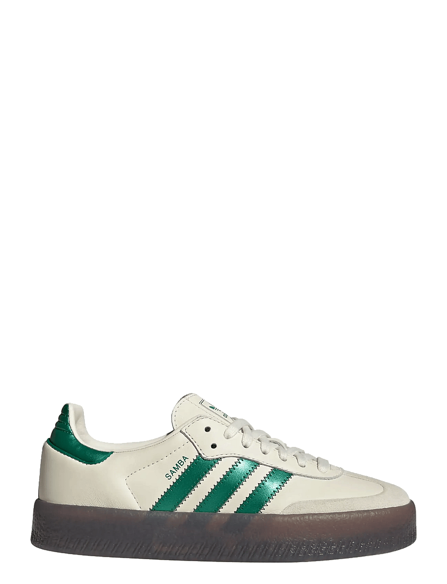 adidas Originals - SAMBAE W - lave sneakers - crewht/bgreen/cgreen - 1